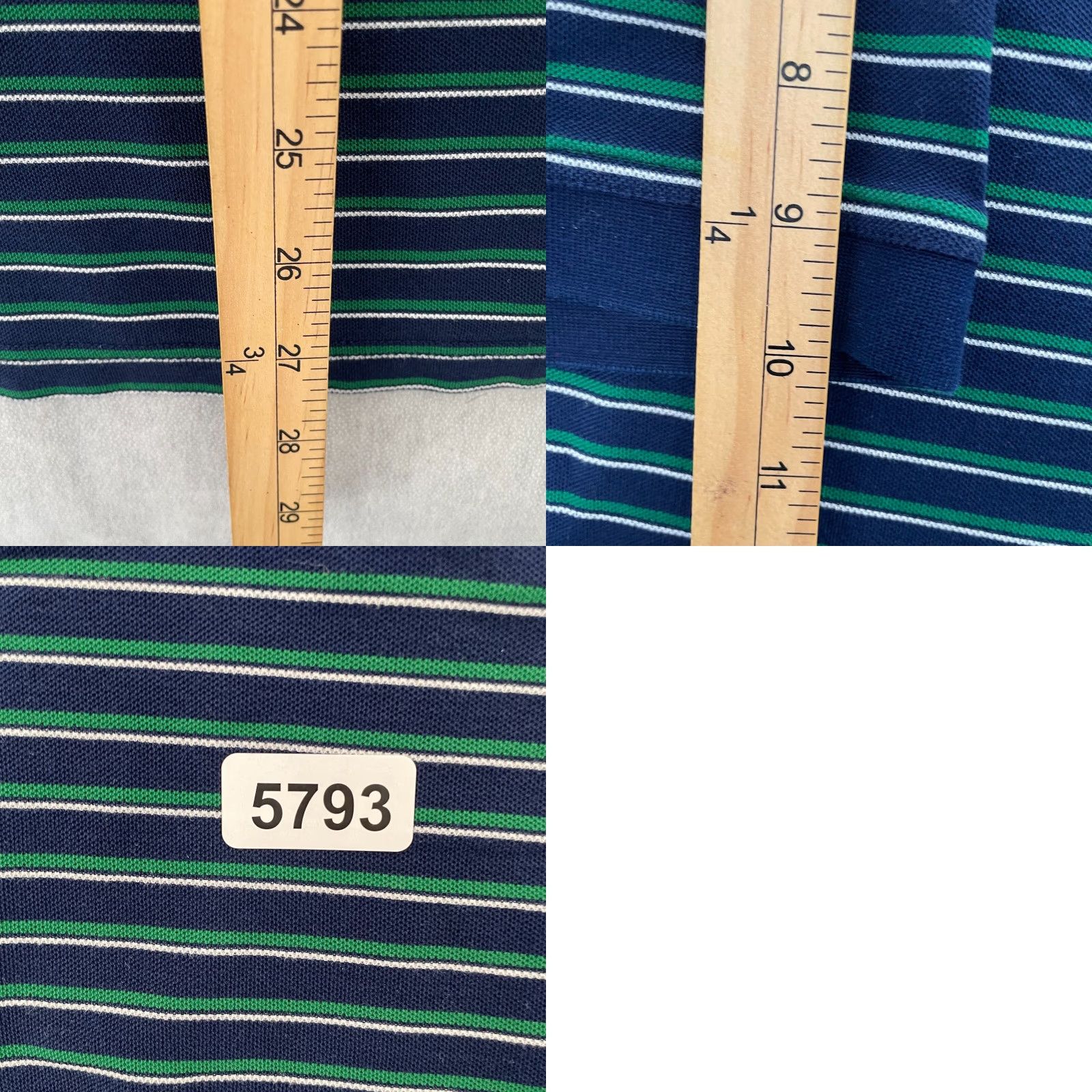 Vintage VINTAGE Masters Golf Polo Shirt Adult XL Green Blue Striped Short Sleeve Mens Size US XL / EU 56 / 4 - 8 Thumbnail