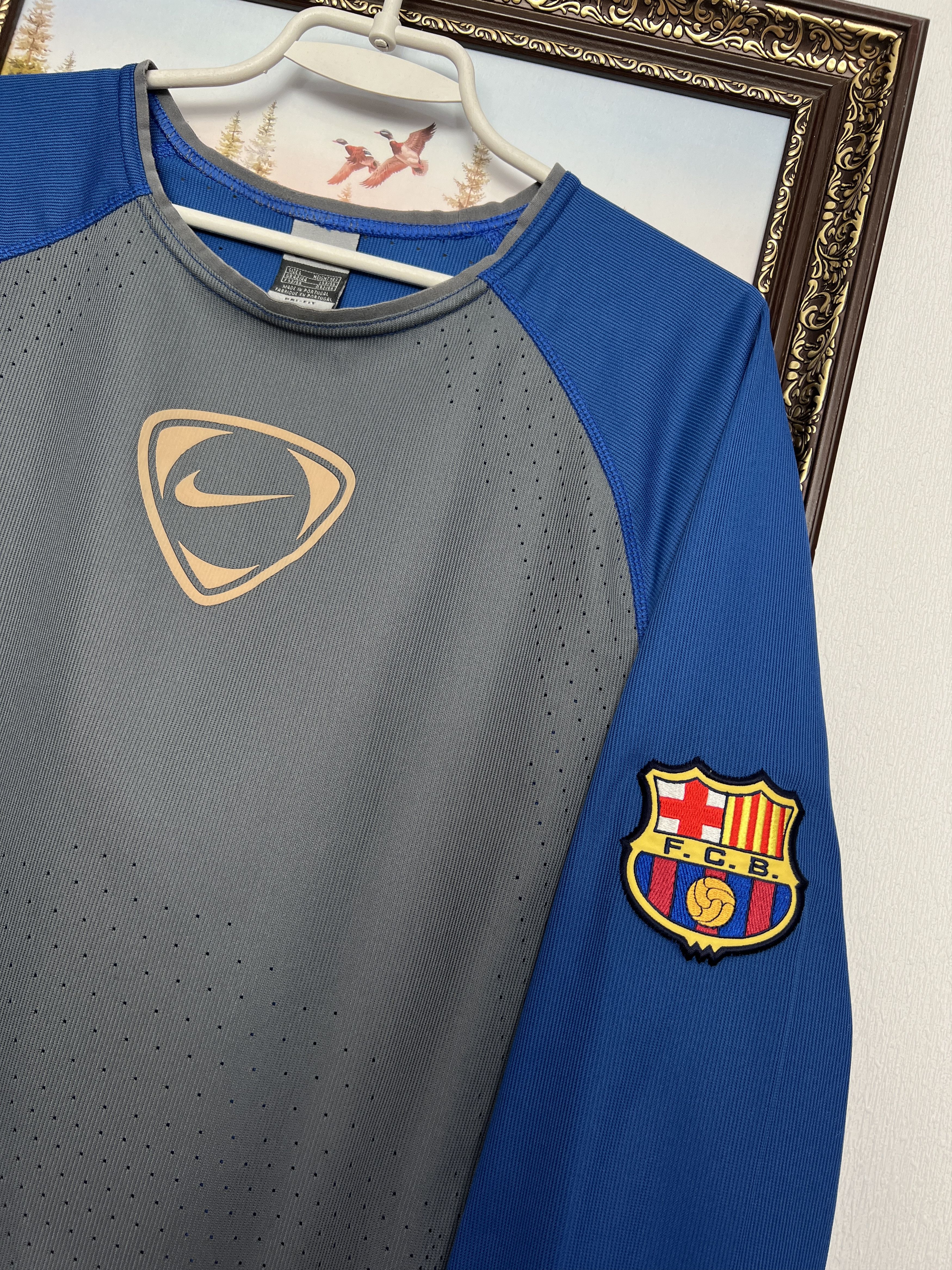 Nike FC Barcelona Football Train Sweatshirt Soccer Track Top Size US L / EU 52-54 / 3 - 4 Thumbnail