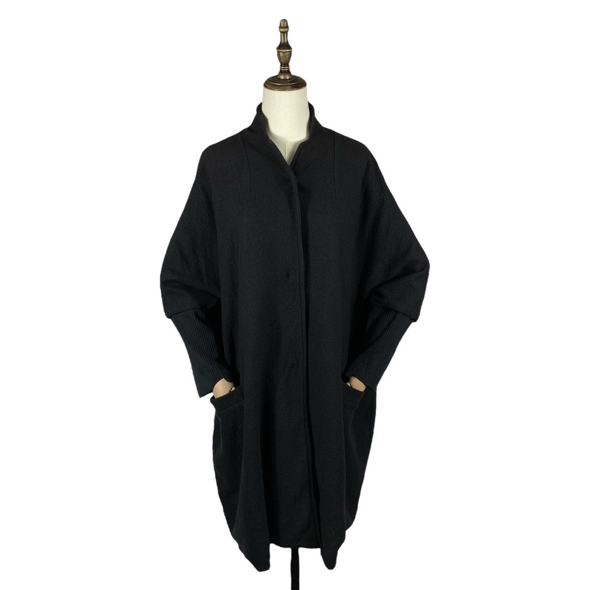 Other Kristensen DU NORD Black Cashmere Wool Oversized Coat Size M / US 6-8 / IT 42-44 - 1 Thumbnail