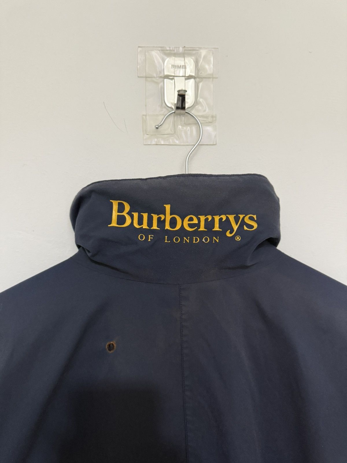 Burberry Vintage Burberry Blue Big Logo Jacket Size US XL / EU 56 / 4 - 3 Thumbnail