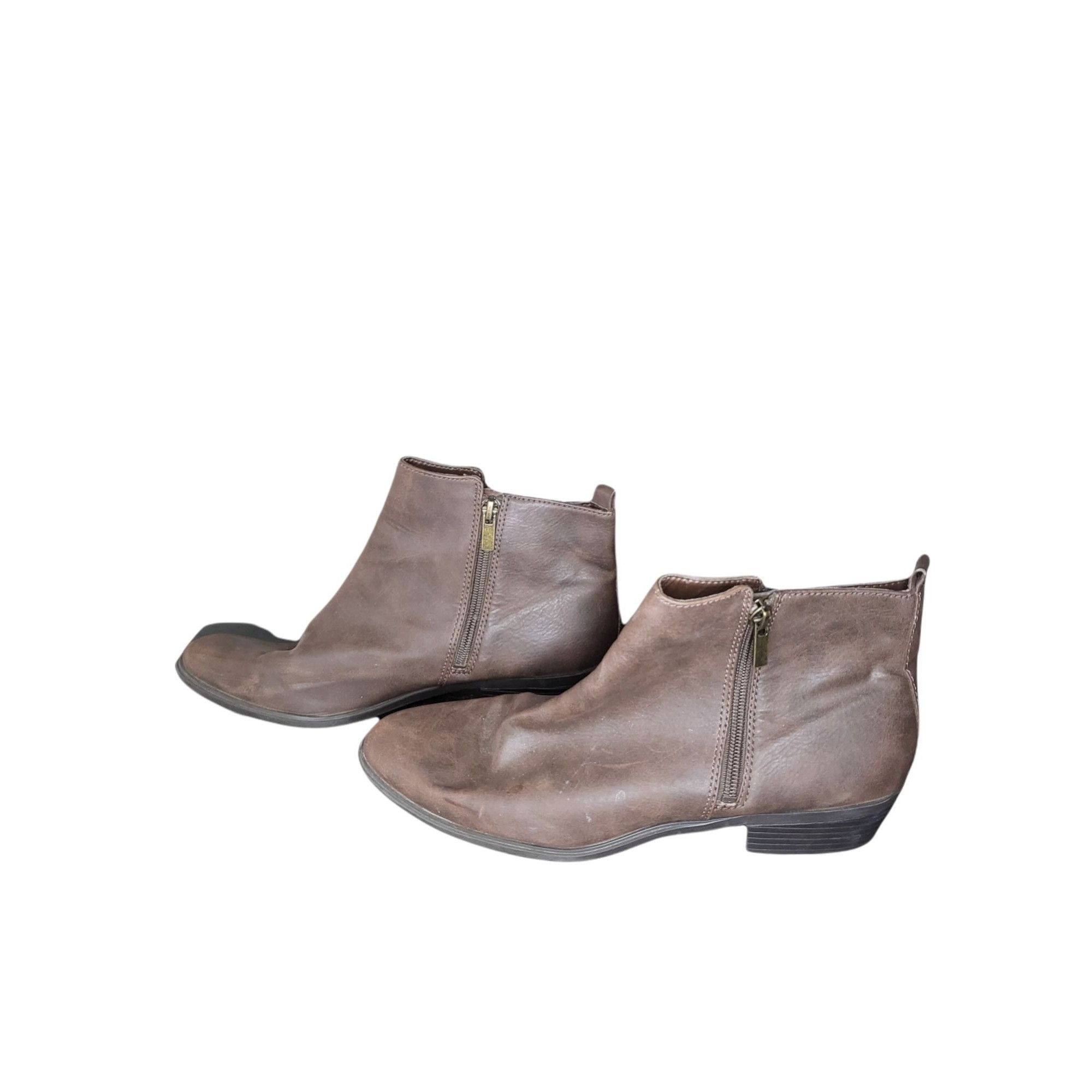 Chaps Chaps Page Ankle Boots Women's Sz 11 Full Zip Brown Leather Size US 11 / IT 41 - 6 Thumbnail