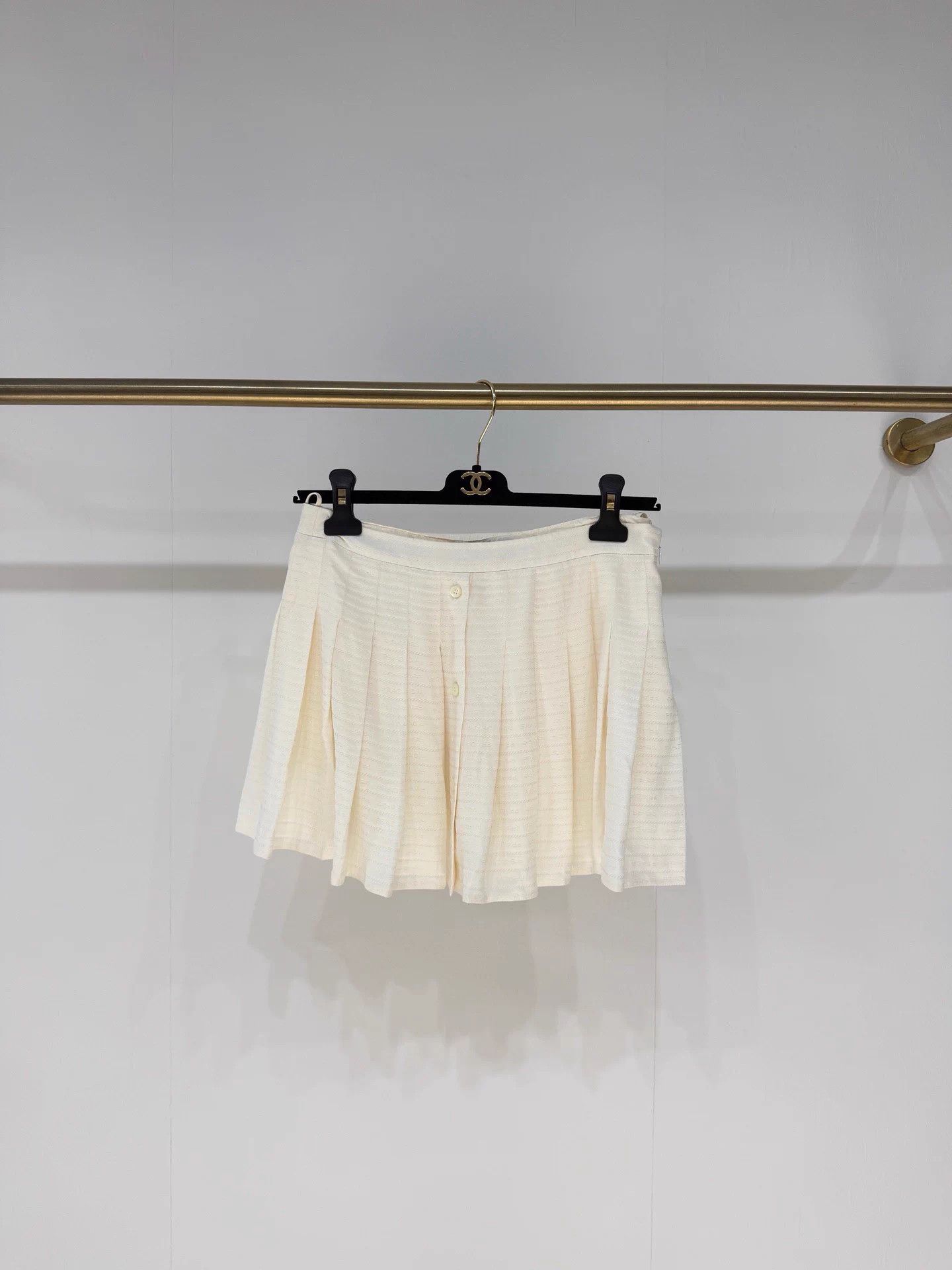 Prada Logo Jacquard Pleated Skirt Set 38