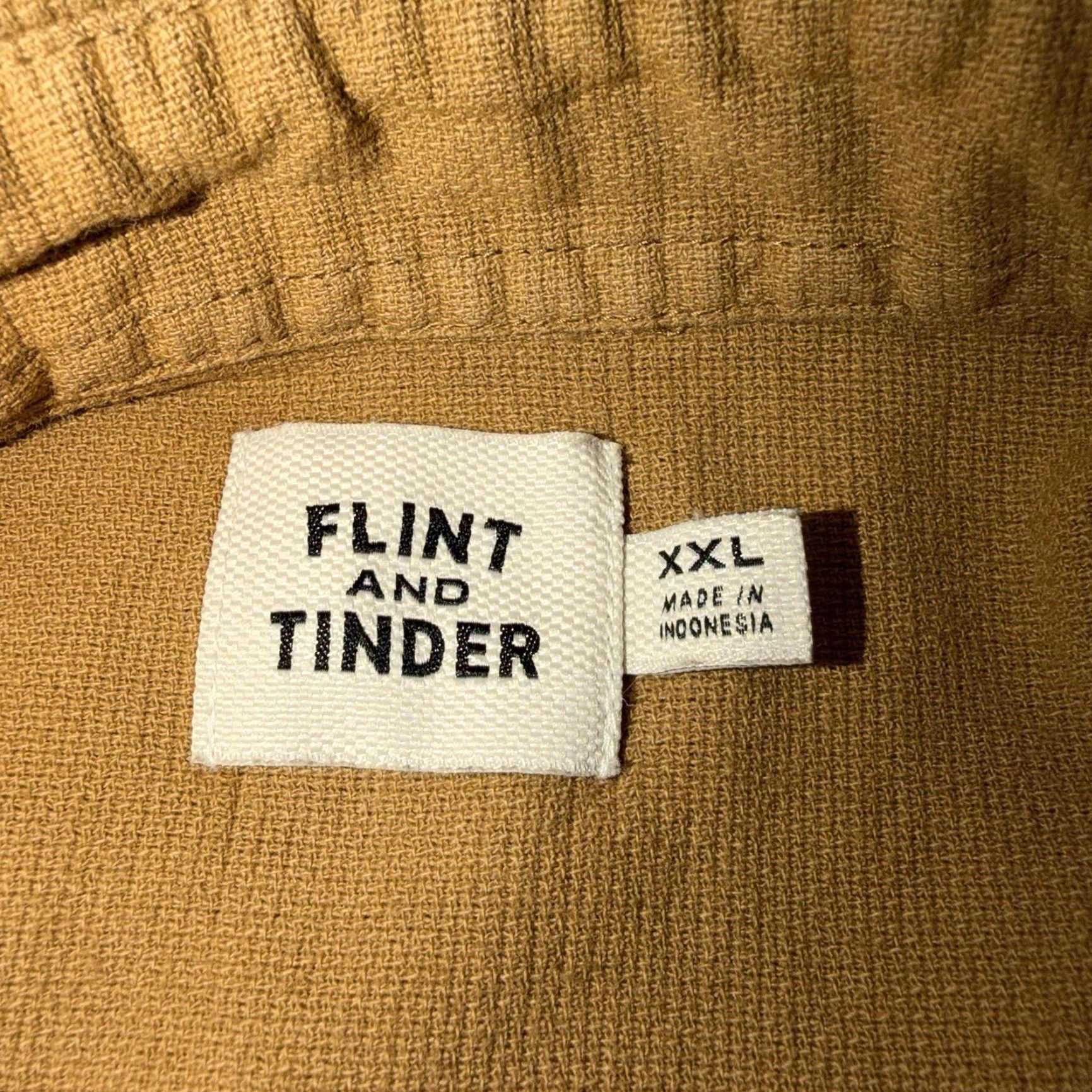 Flint And Tinder Flint And Tinder Shirt Mens 2XL Brown Textured Cotton Button Down Long Sleeve Regular Fit Button-Up Collared Classic Outdoor Mens Size US XXL / EU 58 / 5 - 3 Thumbnail