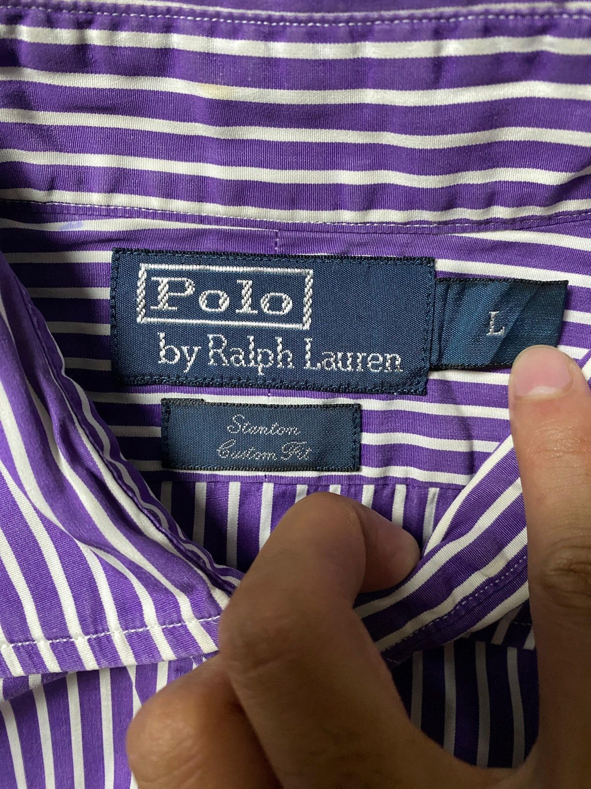 Polo Ralph Lauren Vintage Polo Ralph Lauren cotton striped shirt Size US L / EU 52-54 / 3 - 8 Thumbnail