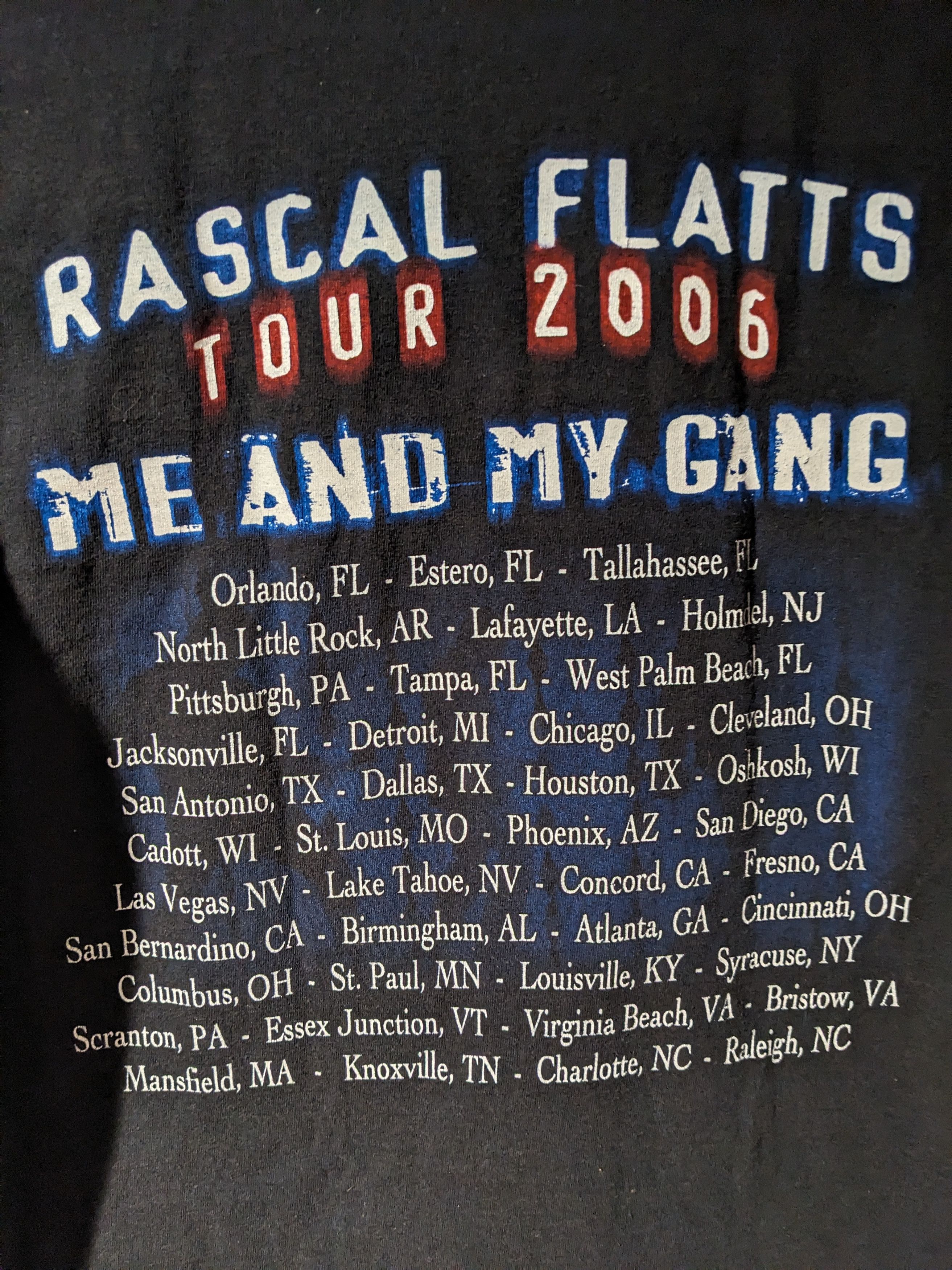 Band Tees × Vintage Vintage 2006 Rascal Flatts Tour Me and My Gang Music T-Shirt Size US M / EU 48-50 / 2 - 5 Thumbnail
