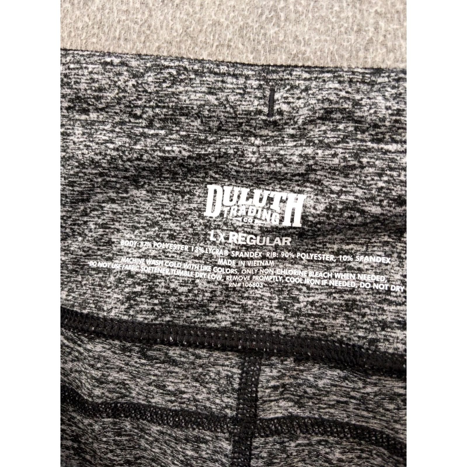 Duluth Trading Company Duluth Trading Co Leggings Womens L Gray Stretch Pockets Zip Stirrup Ankle Yoga Gym Running Knit Flecked Slim Fit Regular Size 36" / US 14 / IT 50 - 3 Thumbnail