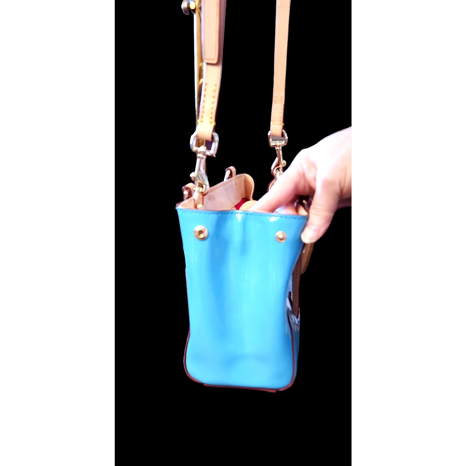Dooney & Bourke Dooney & Bourke Patent Small Zip Satchel Crossbody Size ONE SIZE - 8 Thumbnail