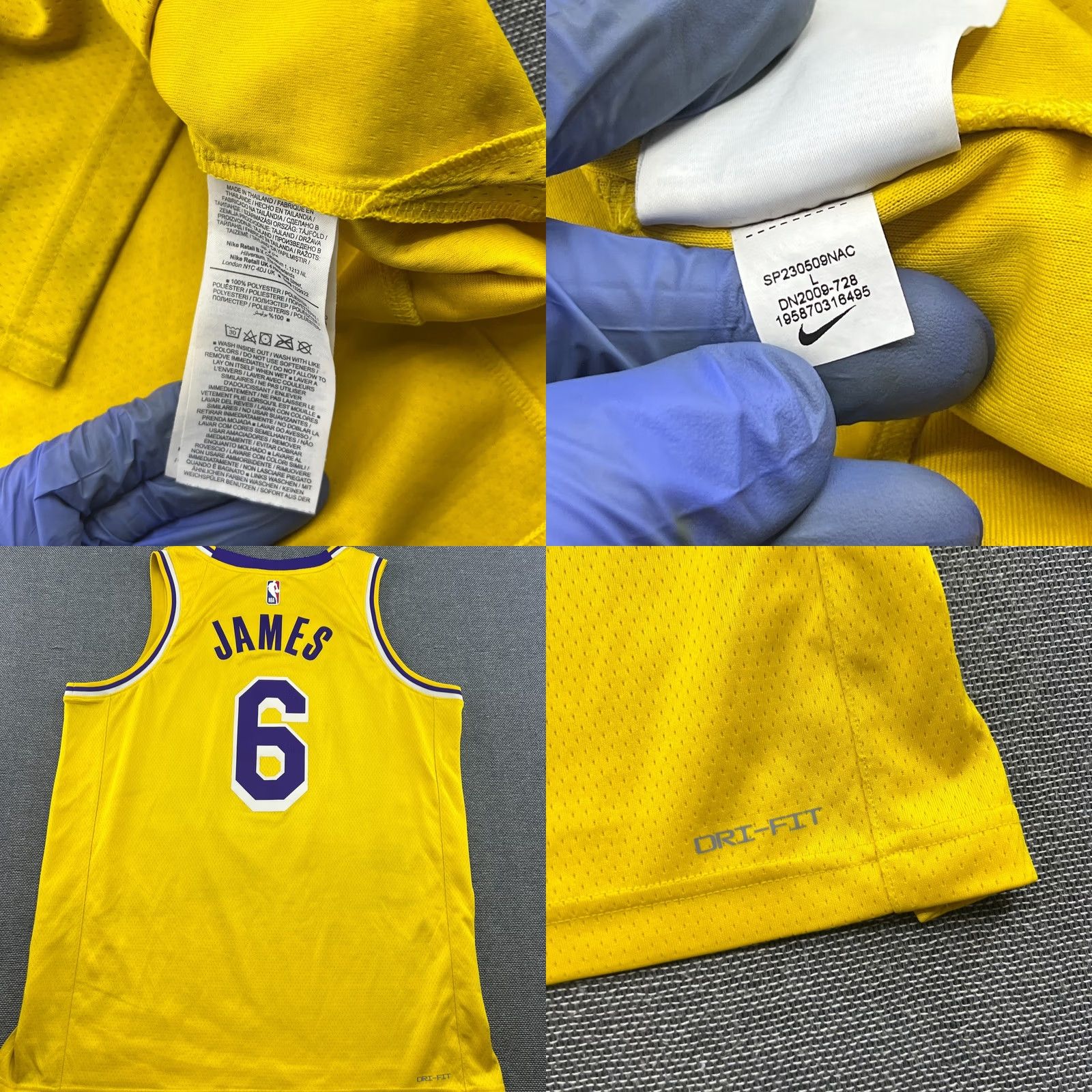 Nike Nike LA Lakers Lebron James 2023 Basketball Jersey Mens Large Icon Edition Swingman Yellow Size US L / EU 52-54 / 3 - 9 Thumbnail