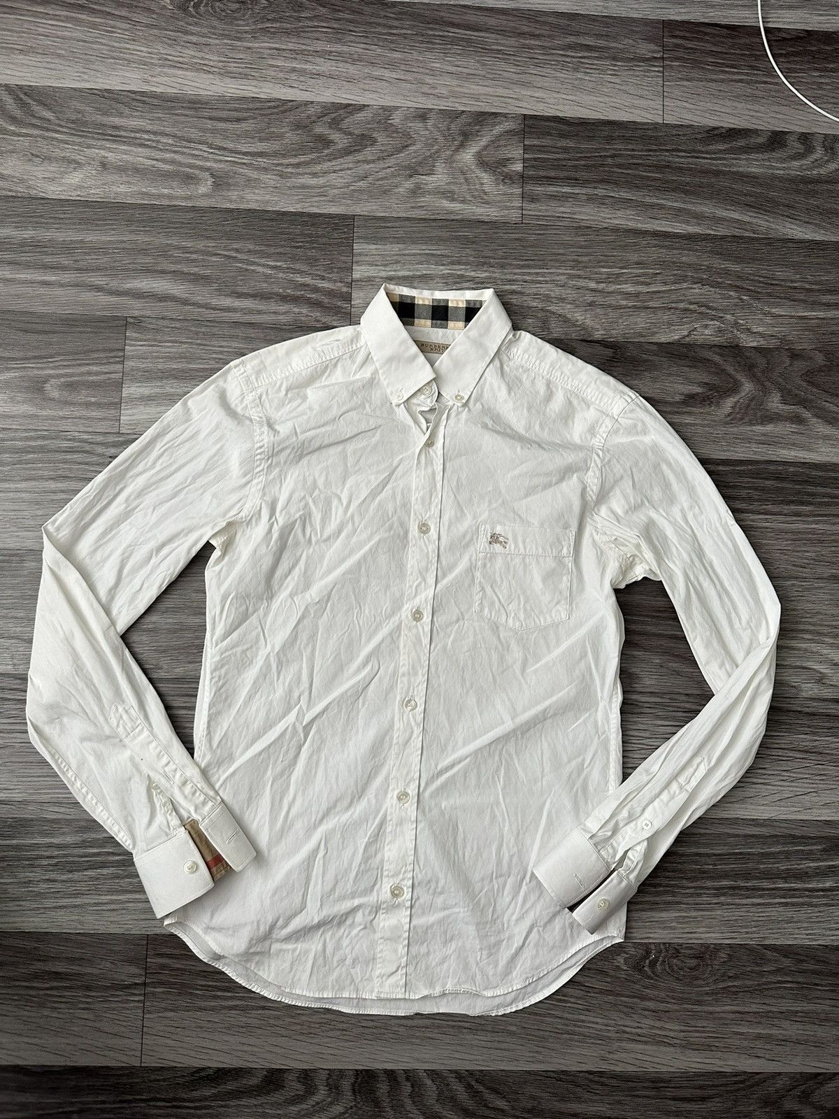 Burberry Burberry Brit White Shirt Button Ups Nova check hype Size US S / EU 44-46 / 1 - 1 Thumbnail