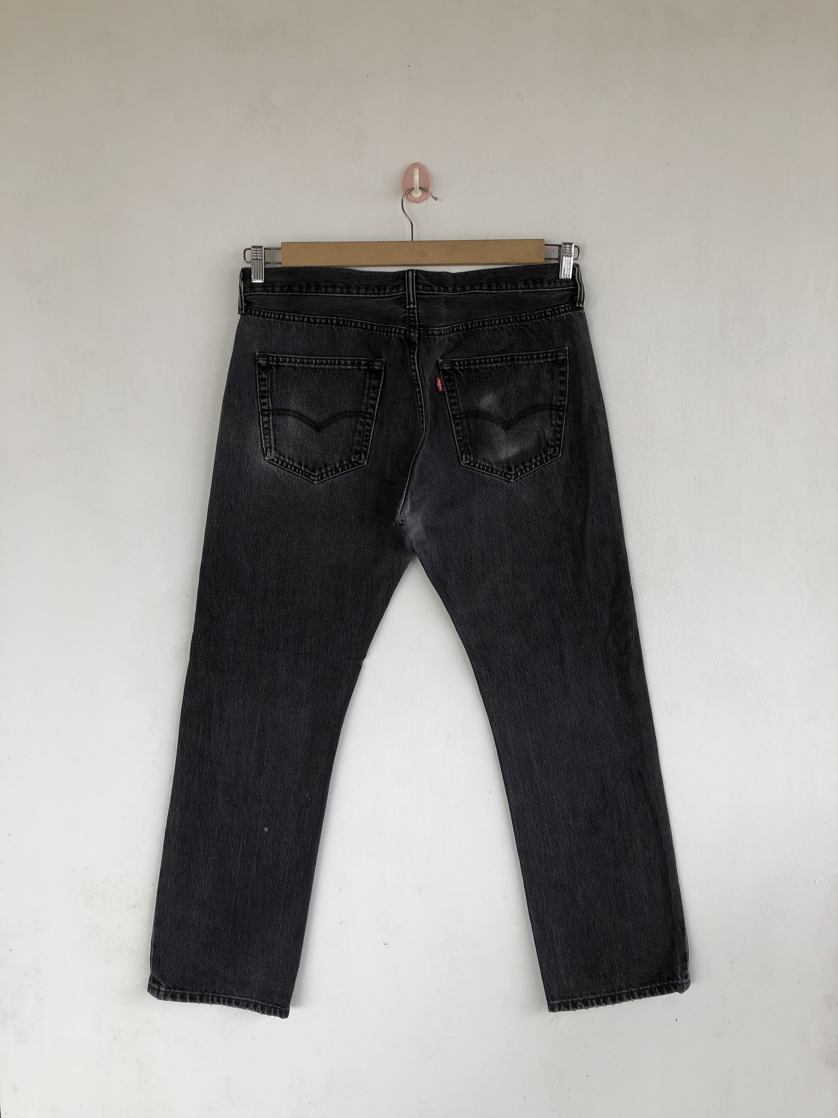 Levi's Vintage Levis 501 Jeans Super Black Levi's Stonewash Denim Size US 34 / EU 50 - 2 Thumbnail