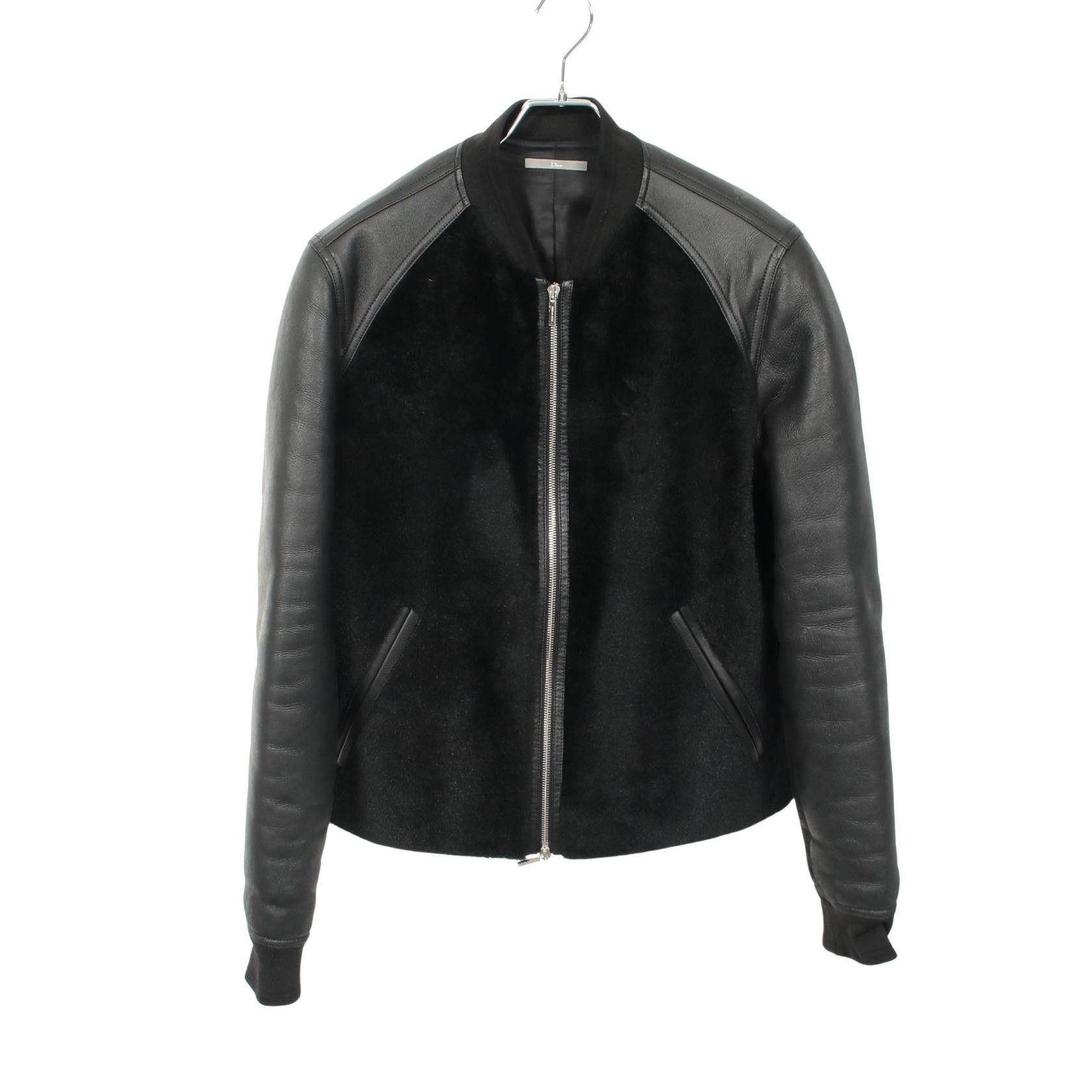 Dior Dior Dior Homme Lambskin Blouson Leather Outerwear 833L433Z0328 DUTY FREE for USA Size ONE SIZE - 1 Thumbnail