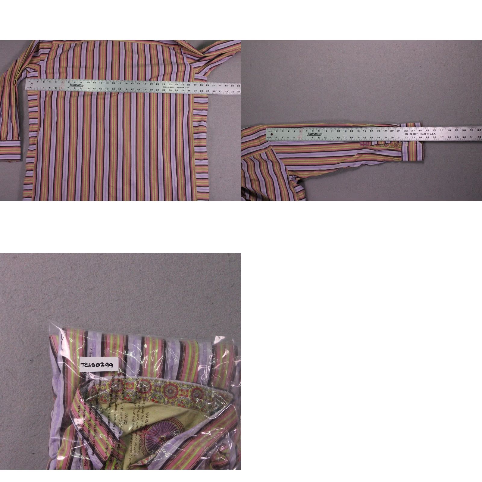 Robert Graham Robert Graham Shirt Mens 2XL Multicolor Stripe Knowledge Wisdom Truth Flip Cuff Size US XXL / EU 58 / 5 - 9 Thumbnail