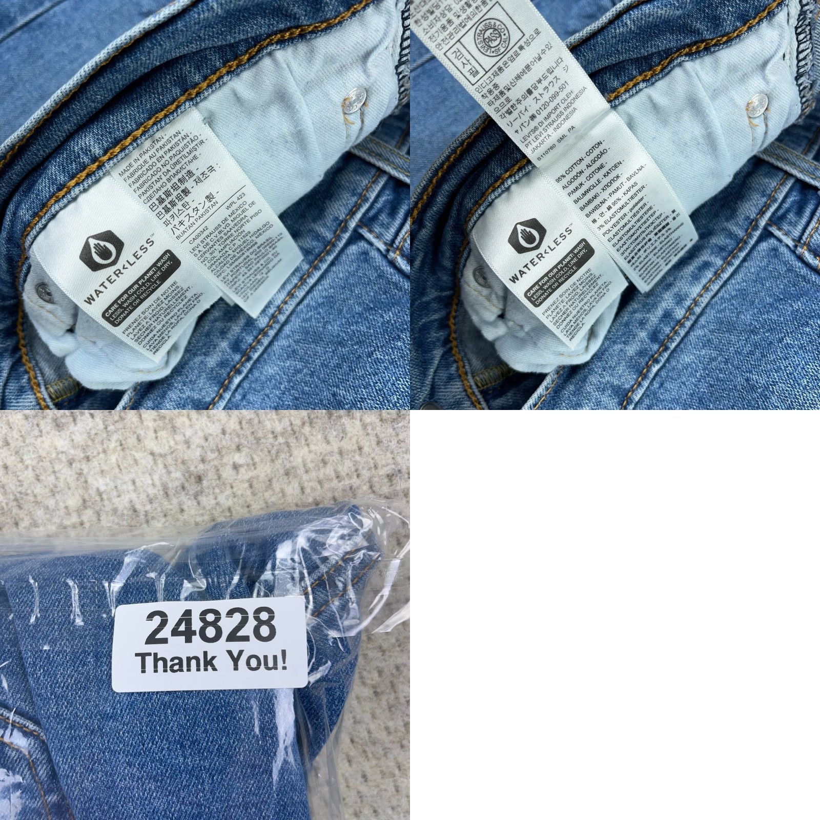 Levi's Levi's 505 Jeans Men 36x30 Straight Regular Fit Med Wash Denim Blue 5-Pocket Logo Zipper Belt Loops Casual Vintage Style Mens Size US 36 / EU 52 - 9 Thumbnail