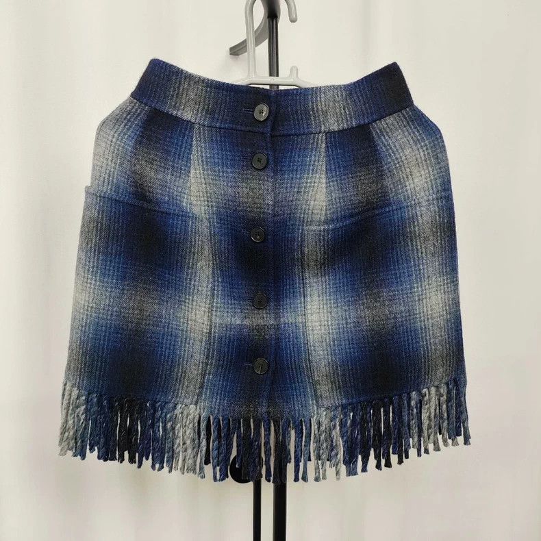 Dior Dior Wool Plaid Mini Skirt - dmc Size US 34 / EU 50 - 1 Thumbnail