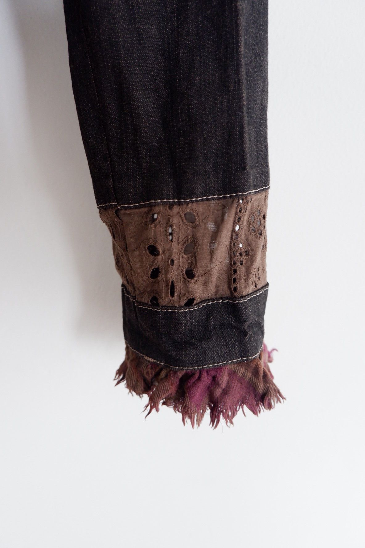 If Six Was Nine Vintage Ohlala Japan Reconstructed Blazer Denim Size S / US 4 / IT 40 - 4 Thumbnail