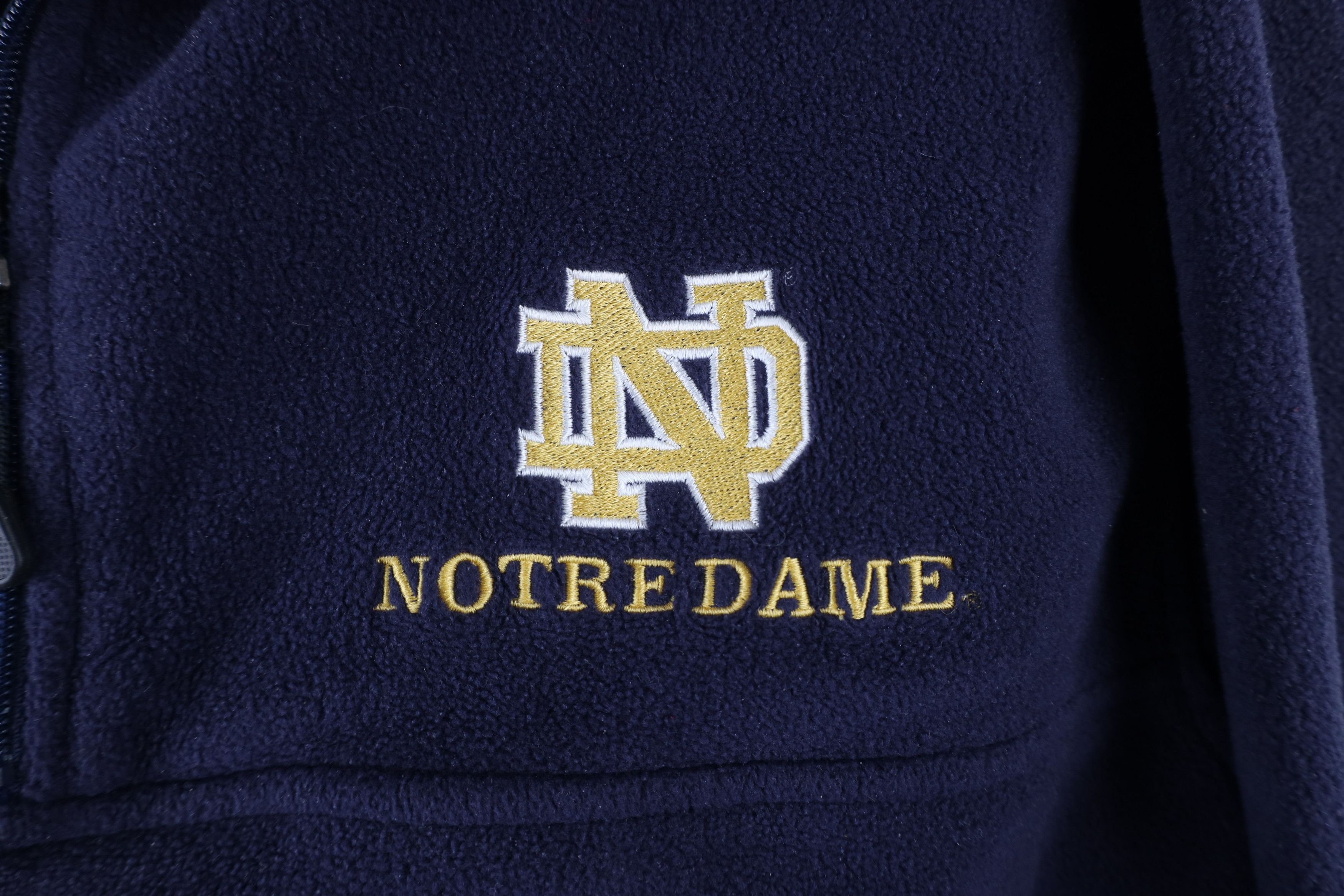 Vintage Vintage 90s Dame University Half Zip Fleece Pullover Sweater Size US XL / EU 56 / 4 - 4 Thumbnail