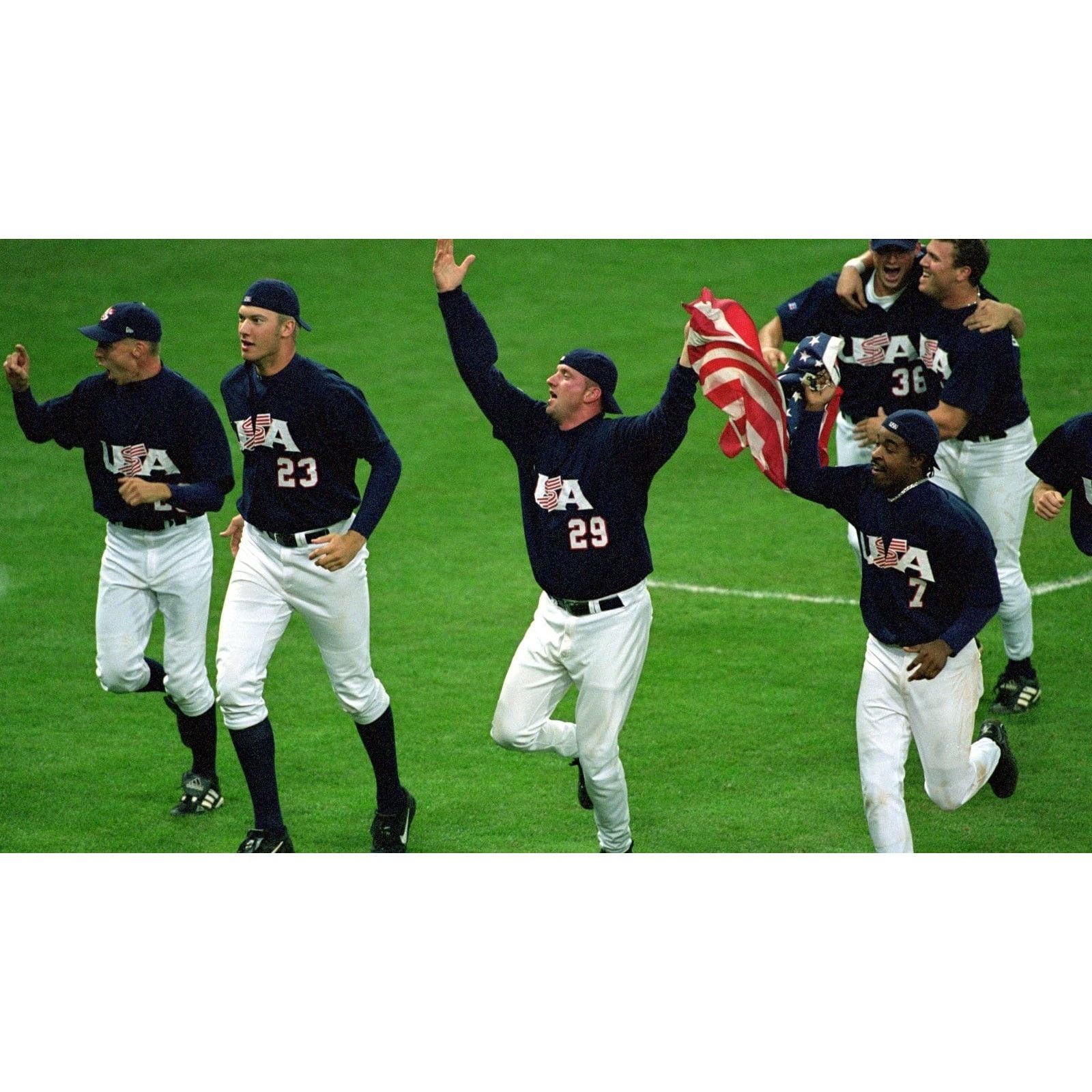 Russell Athletic Team USA Baseball Jersey Russell Athletic Olympics Sz 44 (L) Size US L / EU 52-54 / 3 - 11 Thumbnail