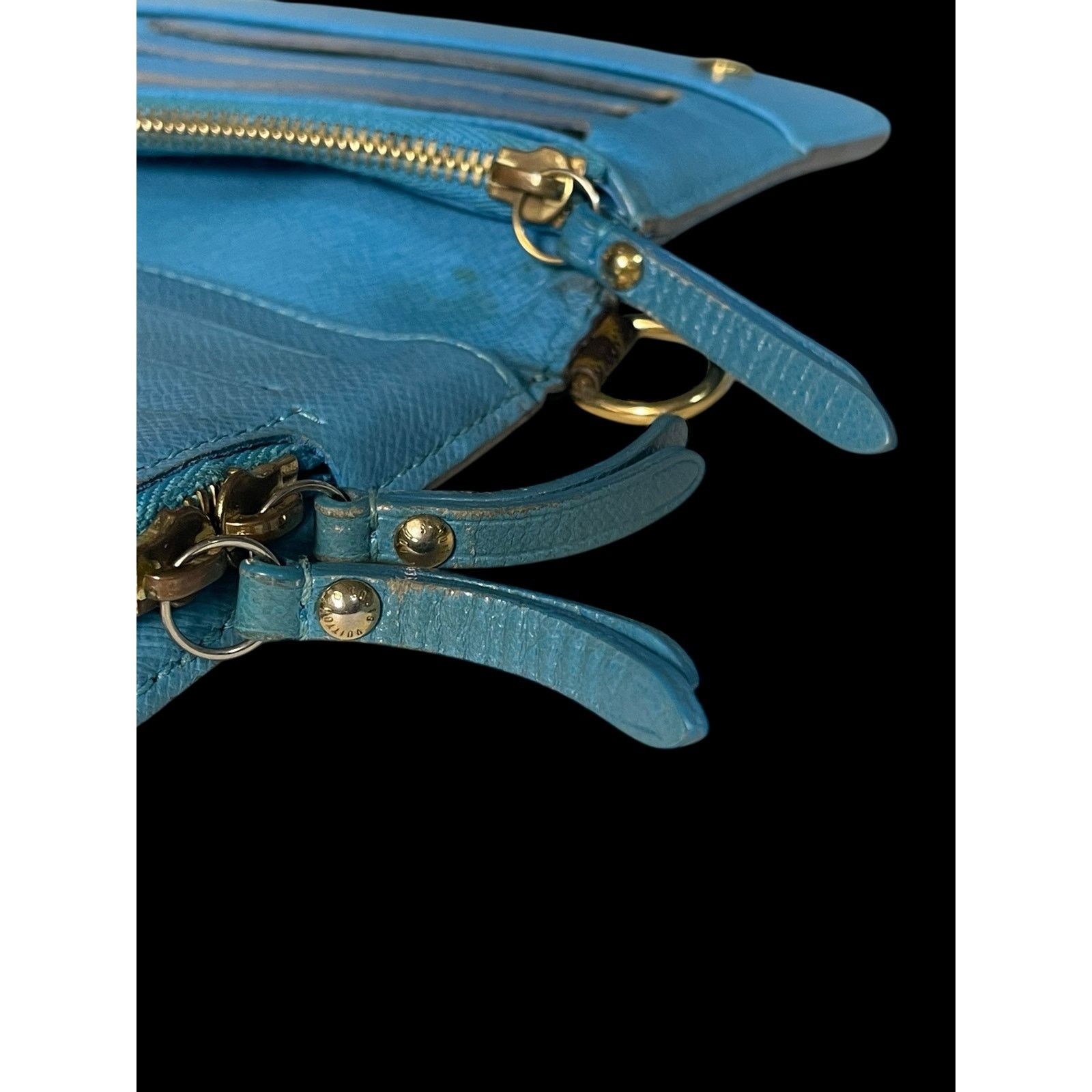 Louis Vuitton Rare Louis Vuitton Sky Blue Brown Monogram Insolite Wallet Size ONE SIZE - 6 Thumbnail