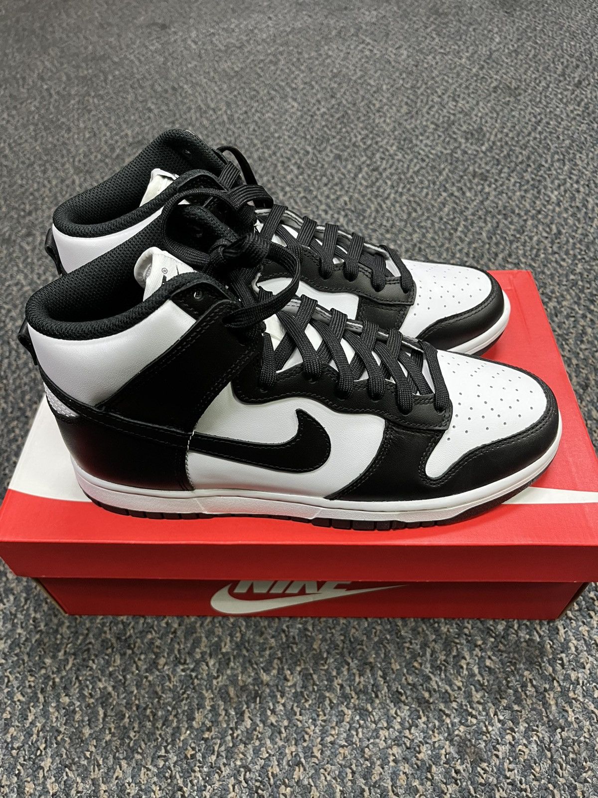 Nike Nike dunk hi retro black/white Size US 8 / EU 41 - 4 Thumbnail