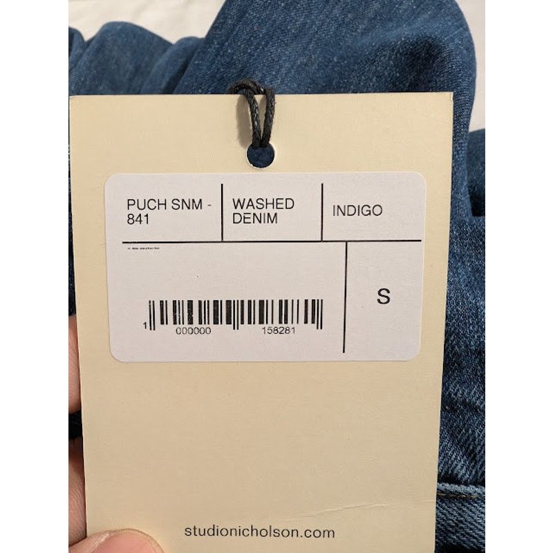 Studio Nicholson o1rshd1 Washed Denim in Indigo Size US 30 / EU 46 - 21 Thumbnail