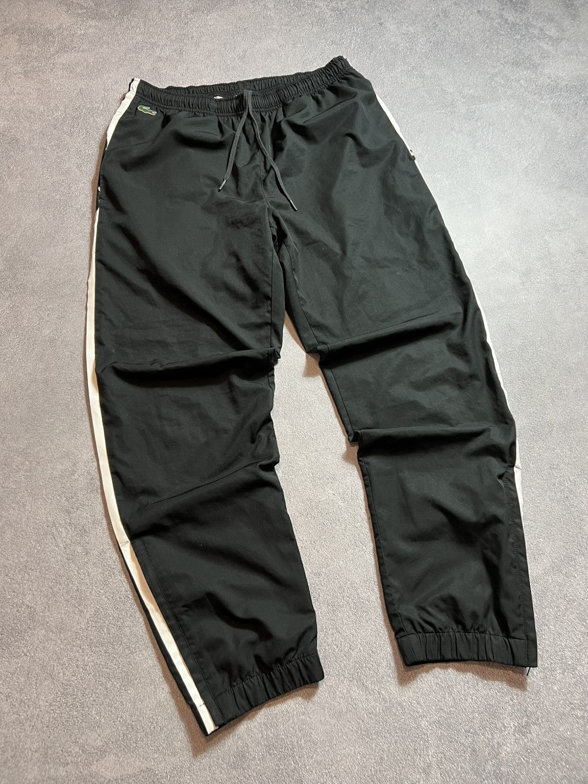 Lacoste Lacoste vintage tracksuit black hype Y2K Drill Swag Pants🖤 Size US 33 - 2 Thumbnail