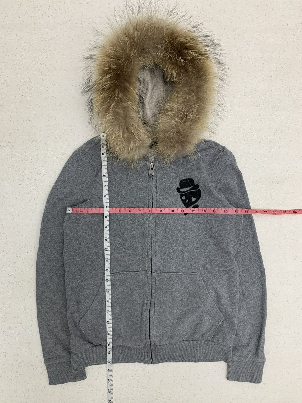Japanese Brand Japanese Skull Gothic Fur Hoodie Ifsixwasnine Style Size US M / EU 48-50 / 2 - 2 Thumbnail