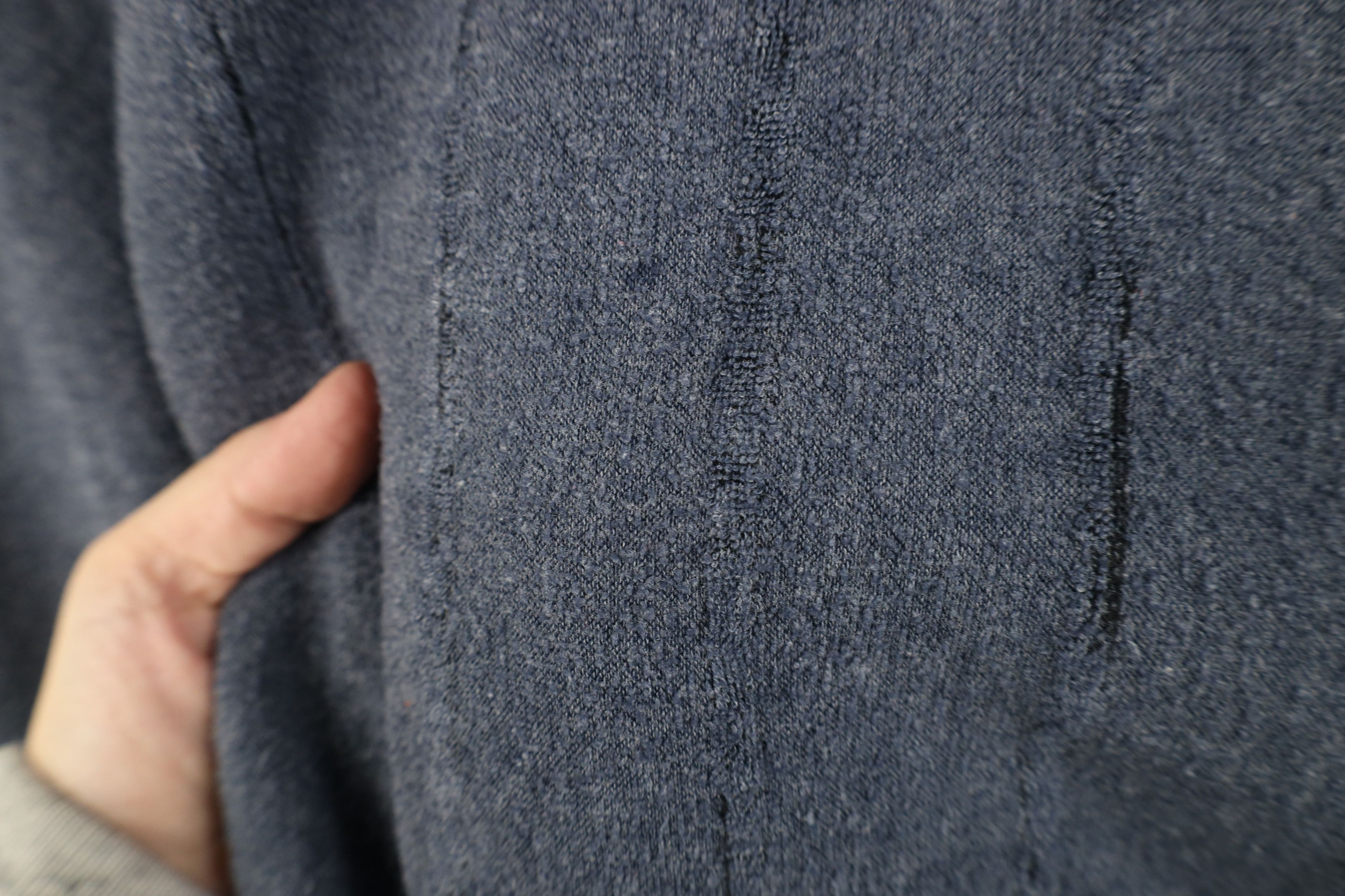 Vintage Vintage 90s Streetwear Fleece Collared Sweatshirt Blue Size US L / EU 52-54 / 3 - 6 Thumbnail