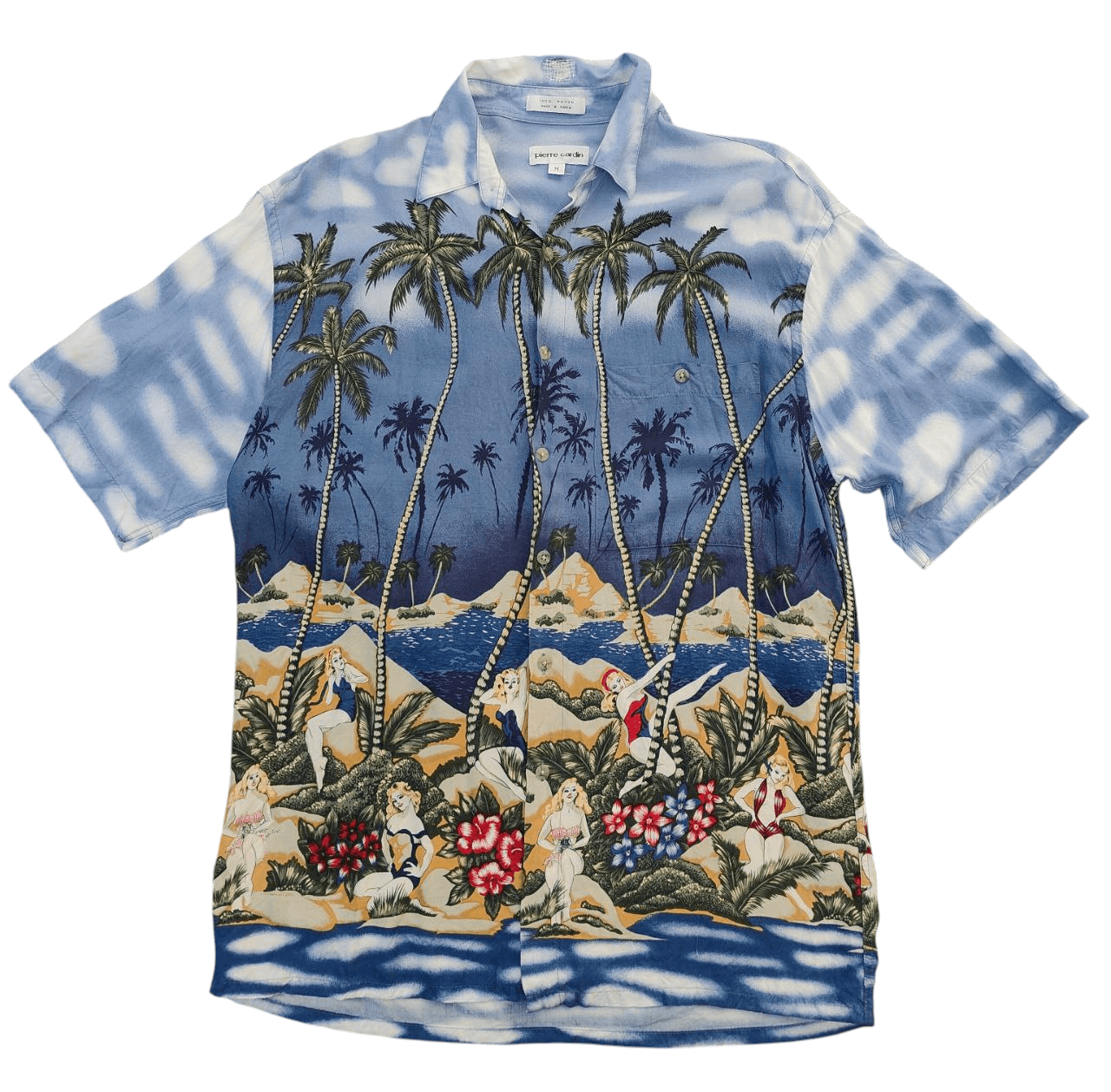 Vintage Vintage Pierre Cardin Rayon Hawaiian Shirt Size US M / EU 48-50 / 2 - 1 Thumbnail