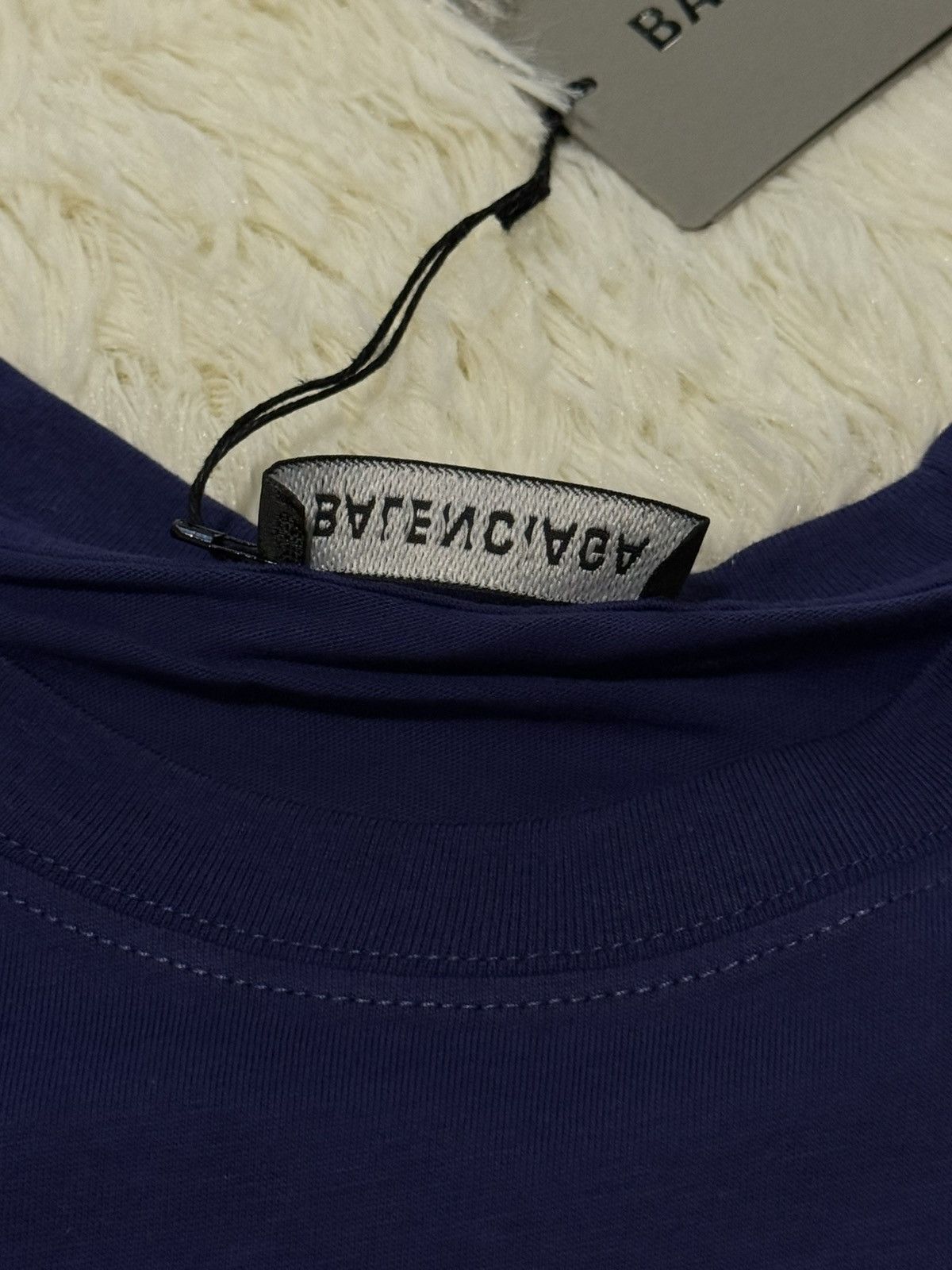 Balenciaga Balenciaga deep blue t shirt Size US S / EU 44-46 / 1 - 5 Thumbnail