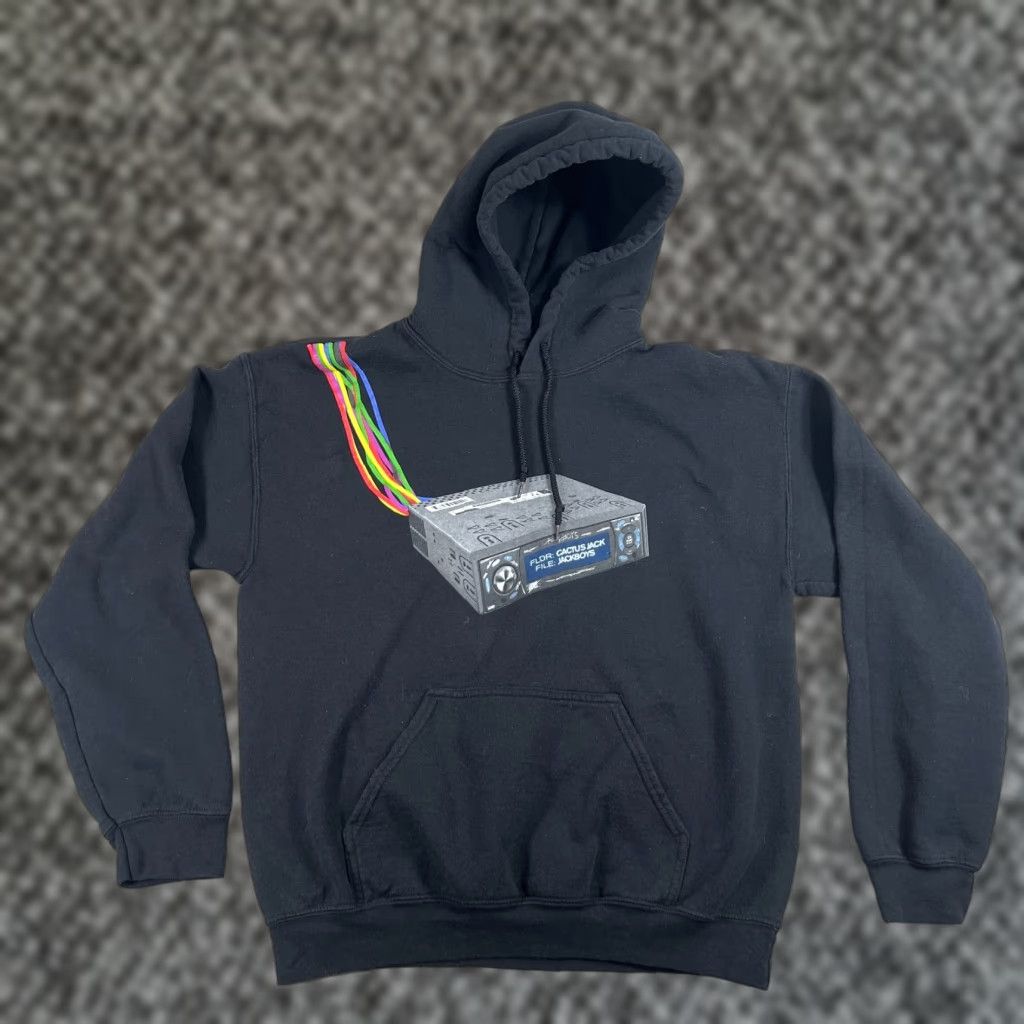 Travis Scott Travis Scott Cactus Jack JACKBOYS Cord Cutters Hoodie Black Mens S Size Hooded Pullover Crew Neck Long Sleeve Size US S / EU 44-46 / 1 - 1 Thumbnail