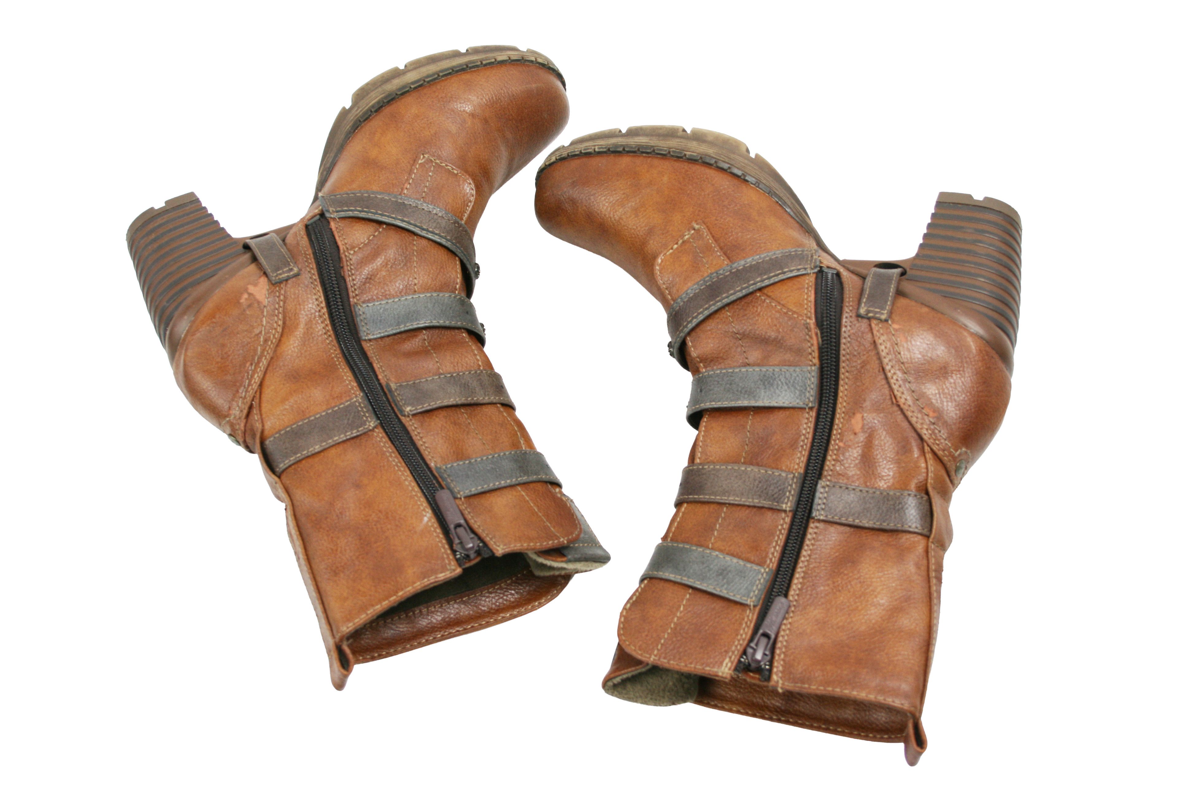 Mustang 00S Y2K Cyber Punk Belted Biker Boots Vintage Size US 11 / IT 41 - 12 Thumbnail