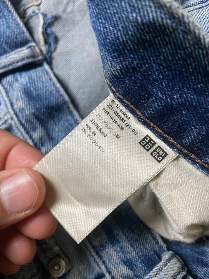 Uniqlo Uniqlo Slim Fit Straight Style Denim Jeans (175) Size US 33 - 6 Thumbnail