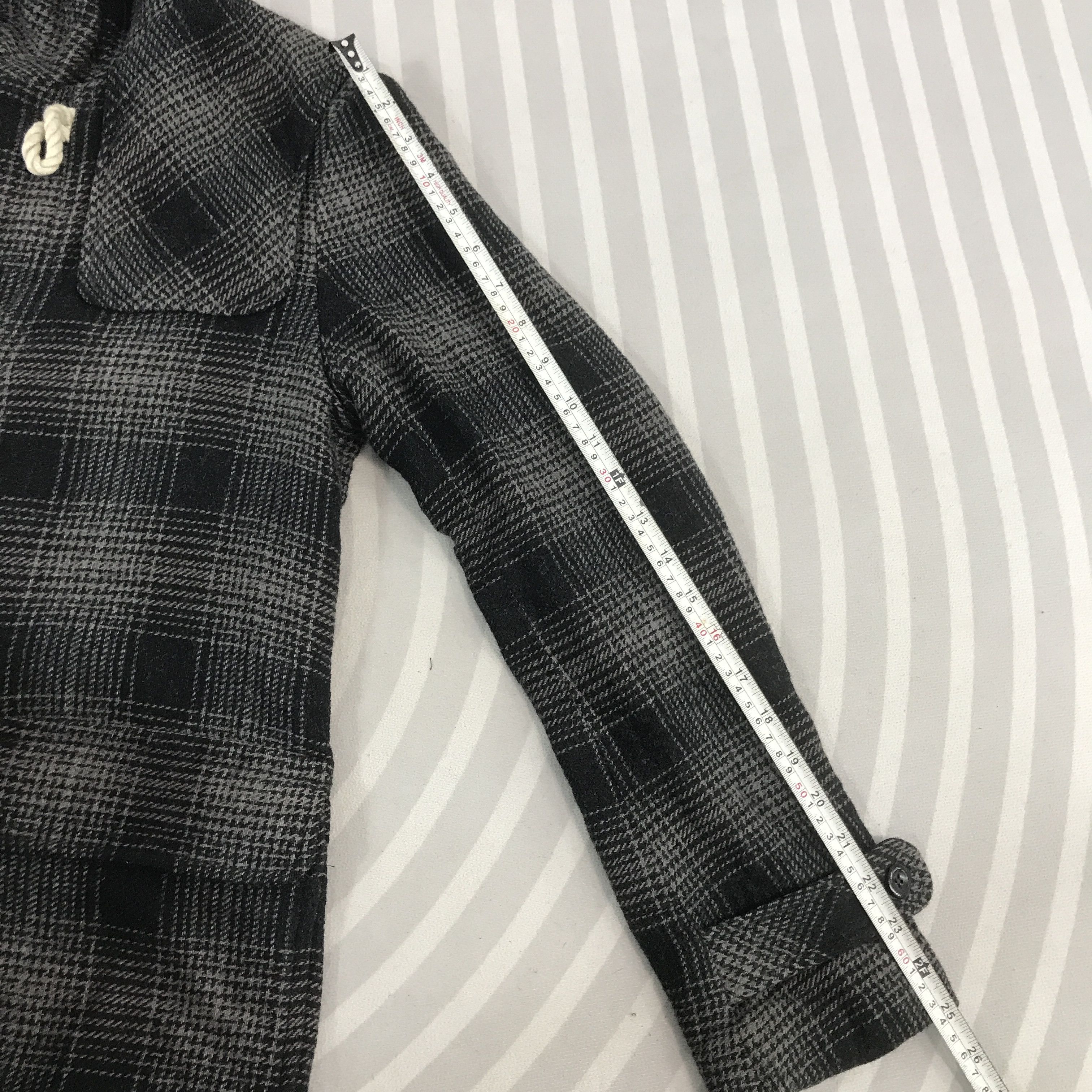 FACTOTUM Vintage Factotum Black Tartan Fur hoodie Jacket Size US M / EU 48-50 / 2 - 6 Thumbnail