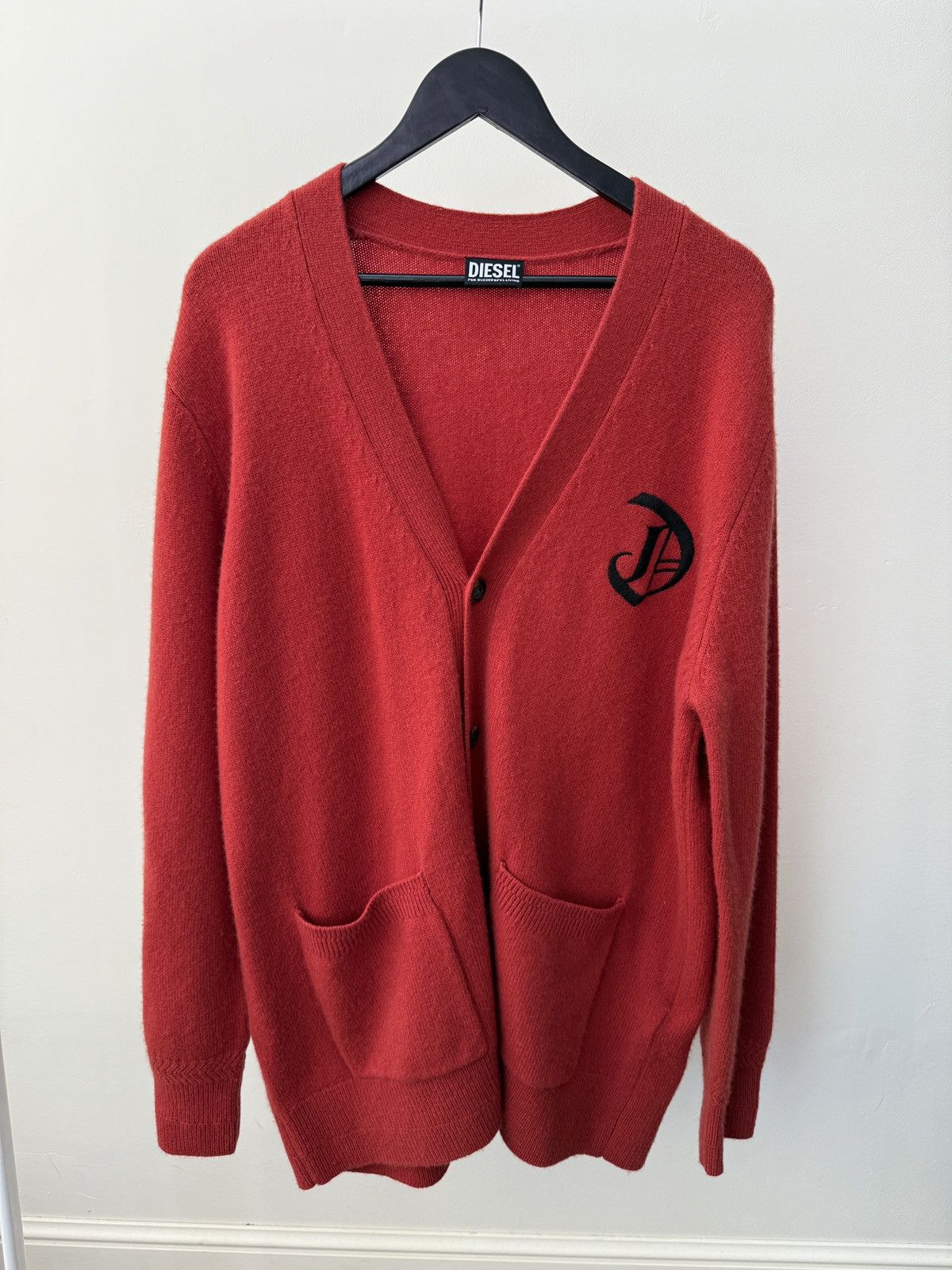 Diesel Diesel K-CARY Wool & Cashmere Button Up Oversized Cardigan Size US L / EU 52-54 / 3 - 2 Thumbnail