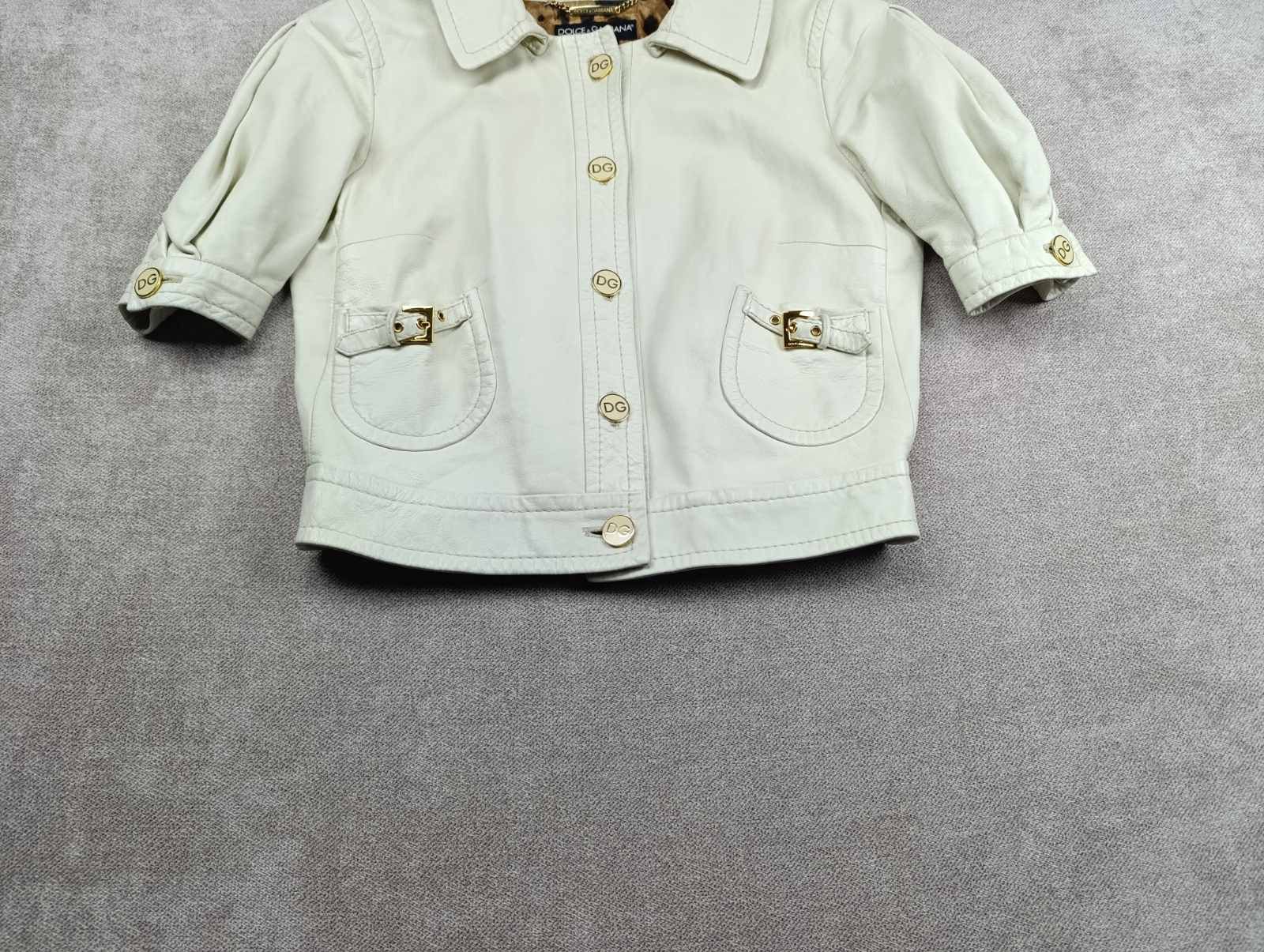 Dolce & Gabbana Dolce & Gabbana Cropped Sheepskin Leather Jacket Size M / US 6-8 / IT 42-44 - 2 Thumbnail