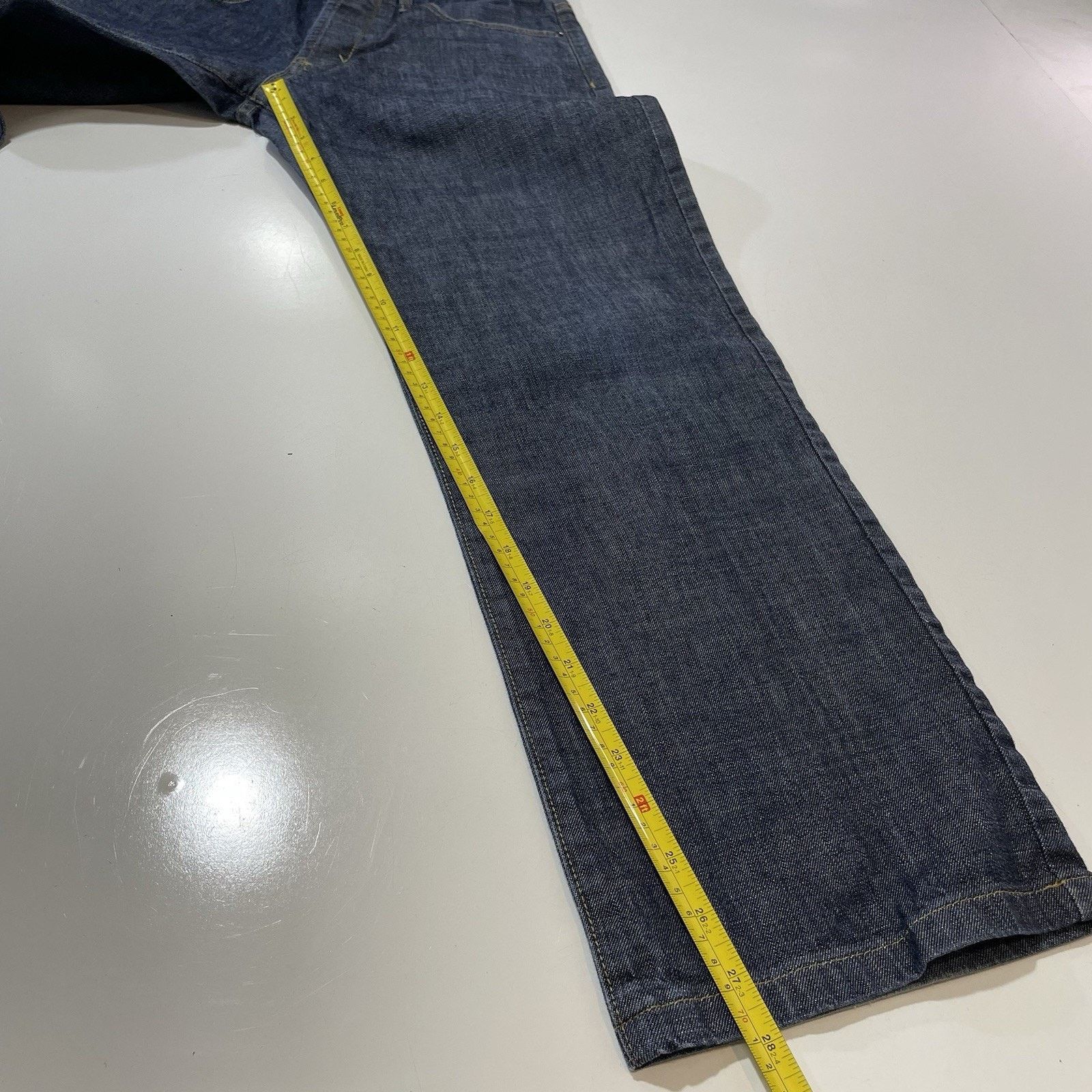 Theory Theory Dark Blue Wash Straight-Leg Jeans Men’s Size 30x28 Size US 30 / EU 46 - 3 Thumbnail