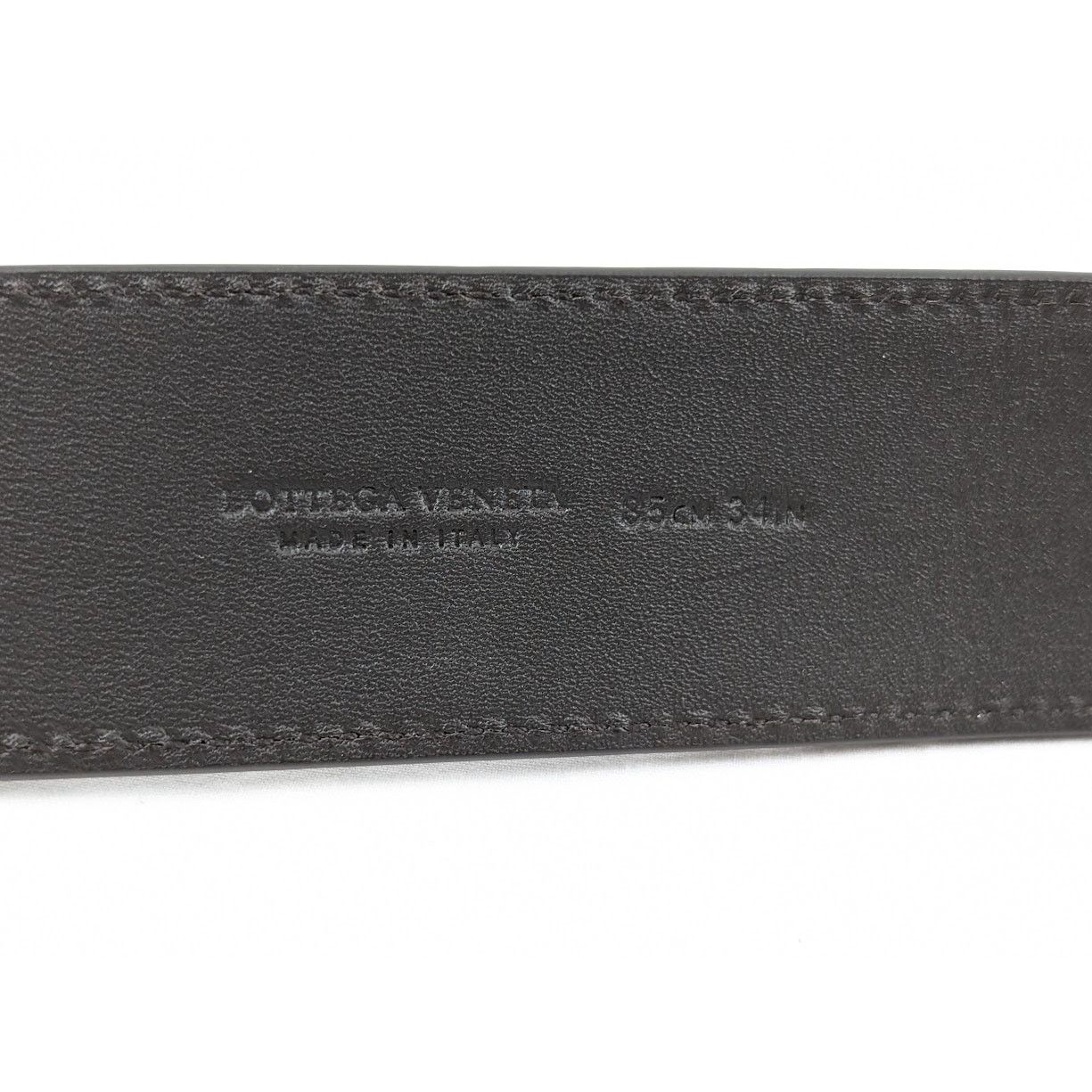 Bottega Veneta o1rshd1 Size: 85 / Intrecciato Nappa Belt in Fondente/Silver Size 32 - 11 Thumbnail