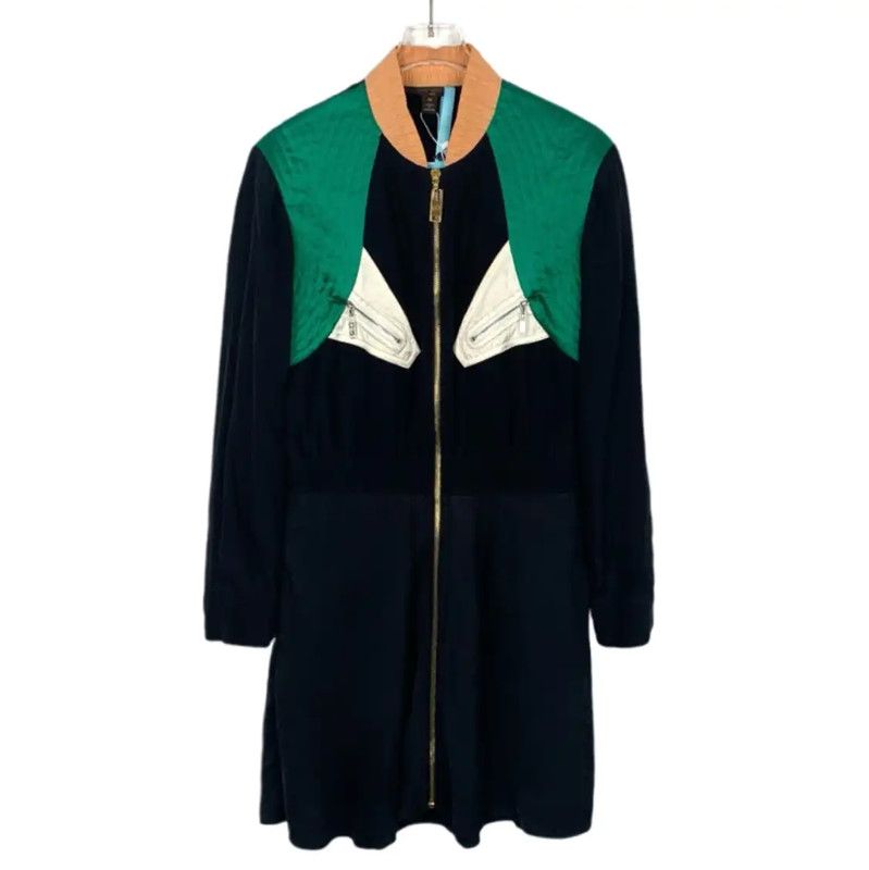 Louis Vuitton Louis Vuitton Color Block Silk Dress 0089 Size M / US 6-8 / IT 42-44 - 1 Thumbnail