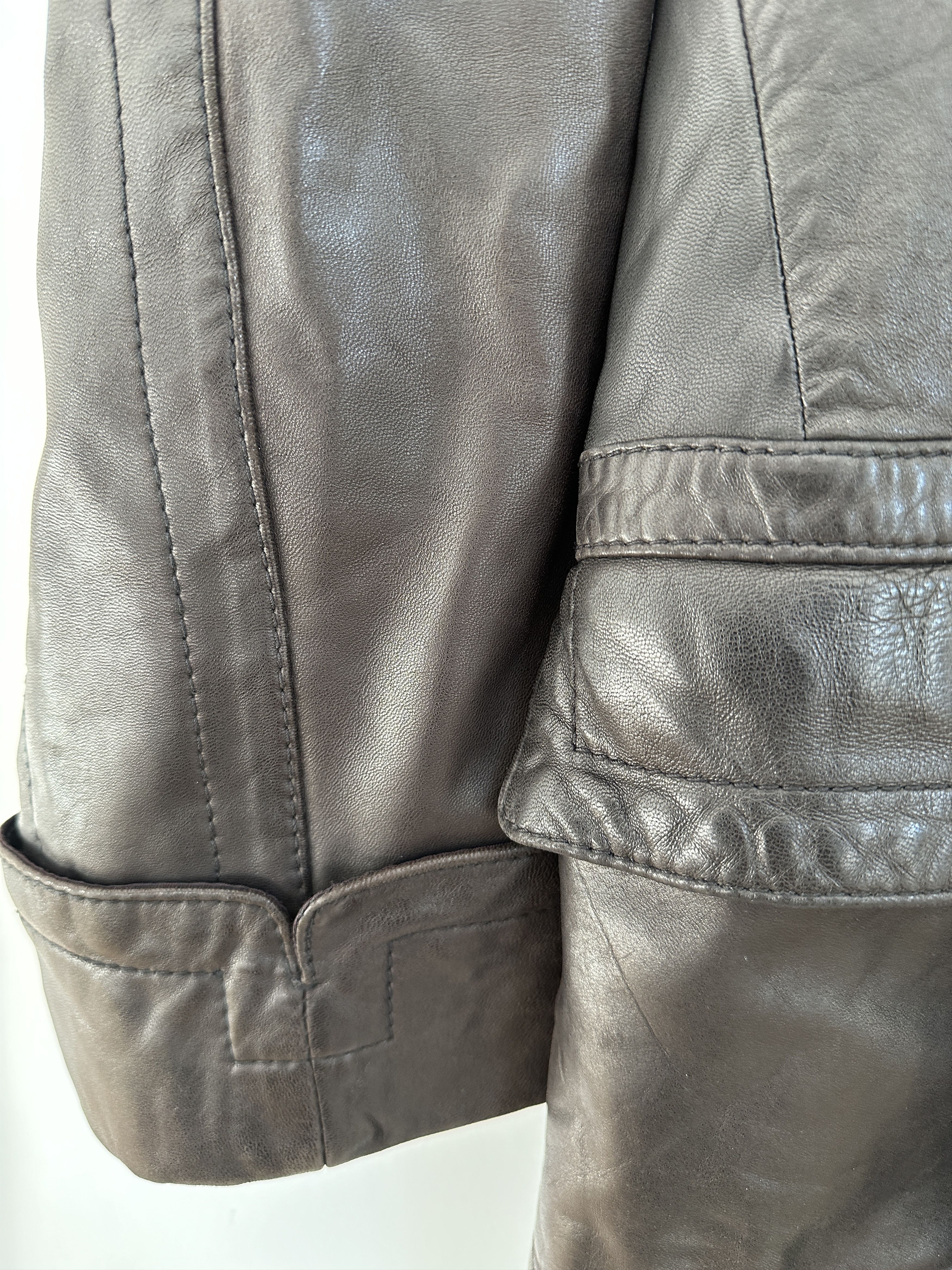 Gucci Men's Gucci Tom Ford Era Pea Coat Jacket Leather AUTHENTIC Size US M / EU 48-50 / 2 - 3 Thumbnail