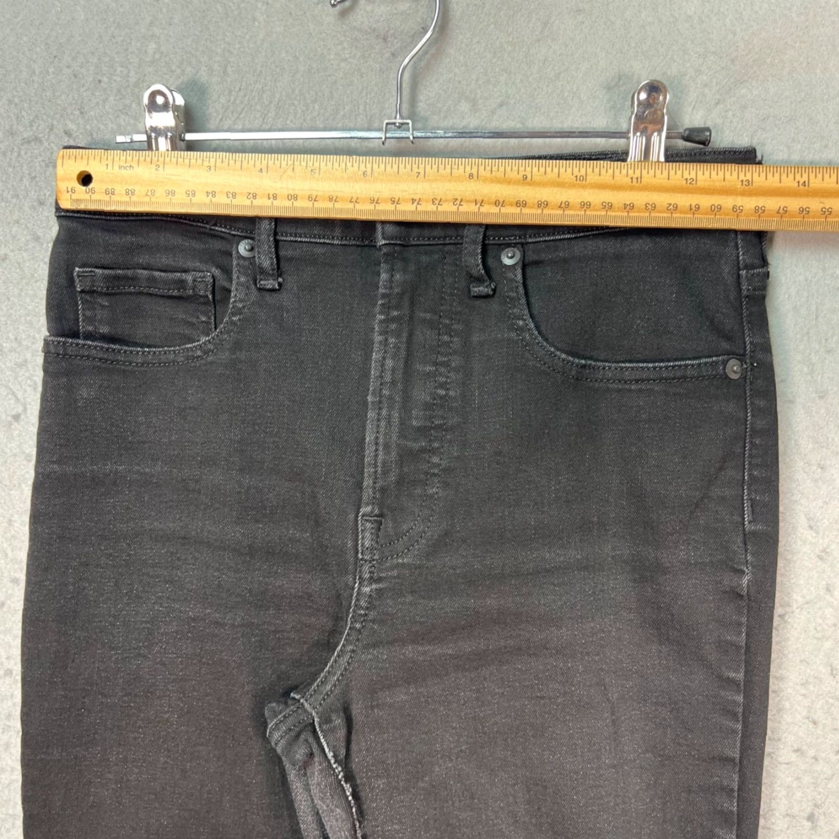 Everlane Everlane Jeans Women's 8 High Rise Skinny Black Cotton Blend Denim Cropped Stretch 5-Pocket Inseam 24" Size 30" / US 8 / IT 44 - 5 Thumbnail