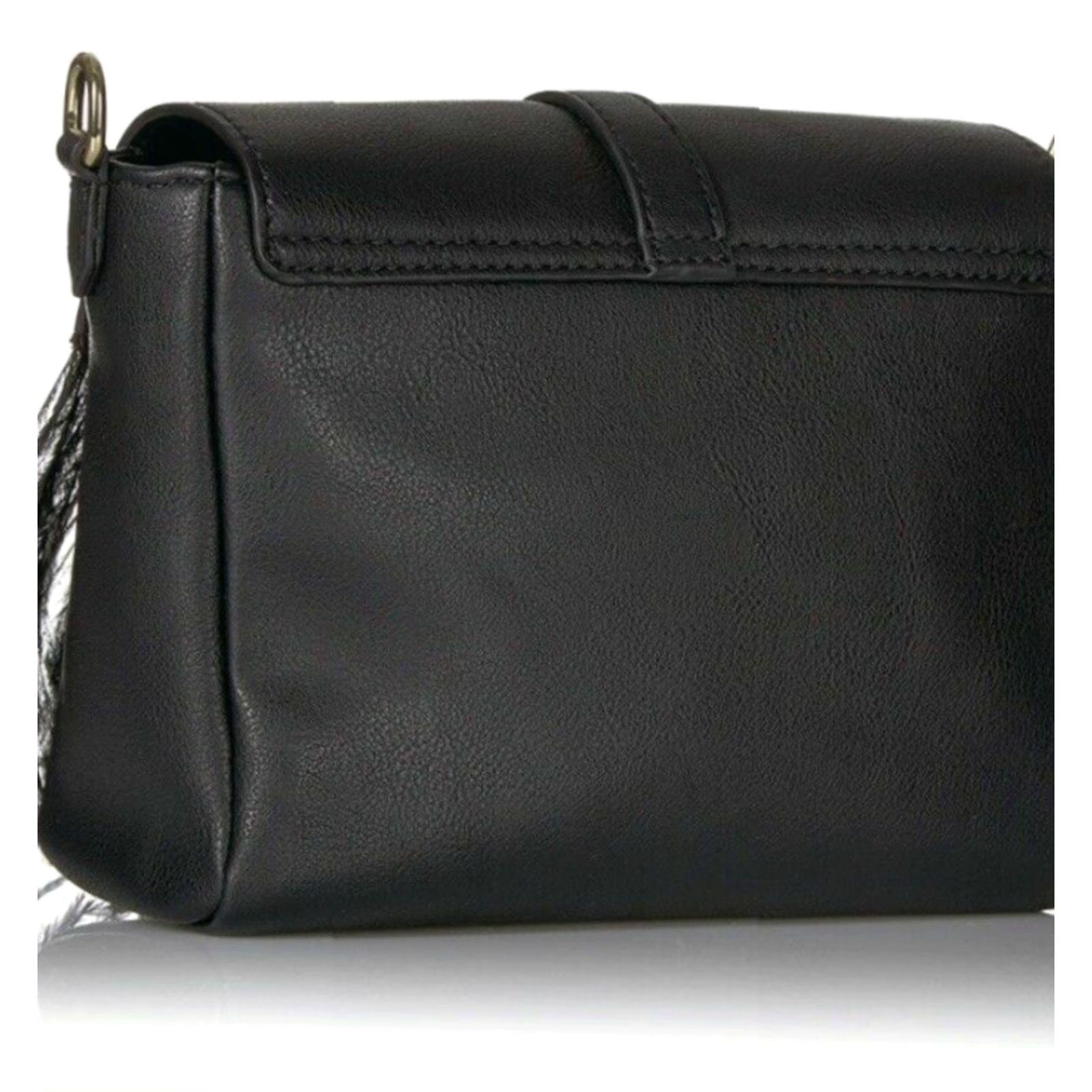 Vintage The Fix Courtney O Ring Feather Cross-Body Bag Chain strap Black Cocktail NWT9 Size ONE SIZE - 4 Thumbnail