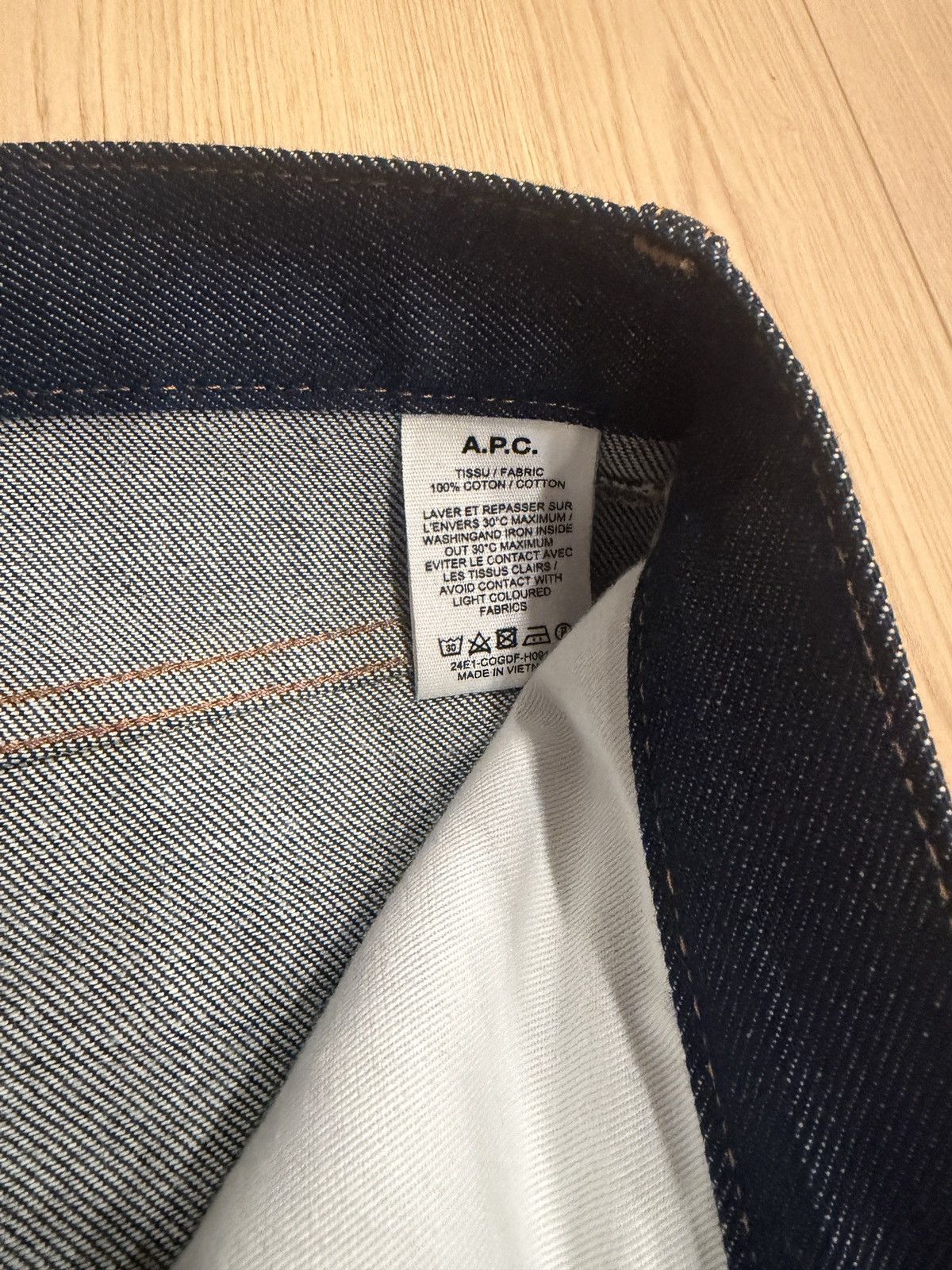 A.P.C. A.P.C. Aaron Jean (Indigo) Size US 32 / EU 48 - 4 Thumbnail
