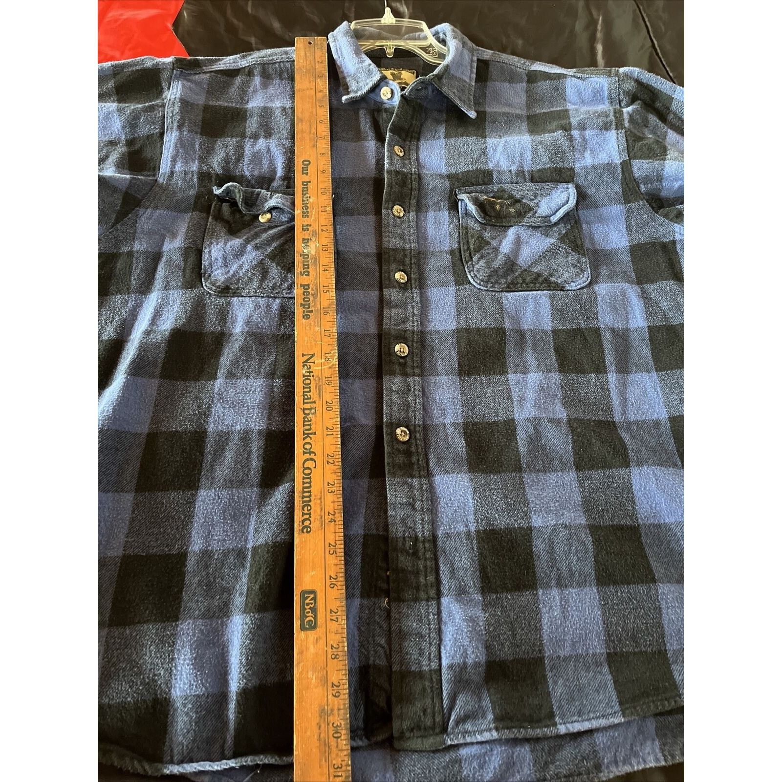 Field & Stream Field & Stream VTG men’s XXL blue plaid cotton flannel shirt Size US XXL / EU 58 / 5 - 19 Thumbnail