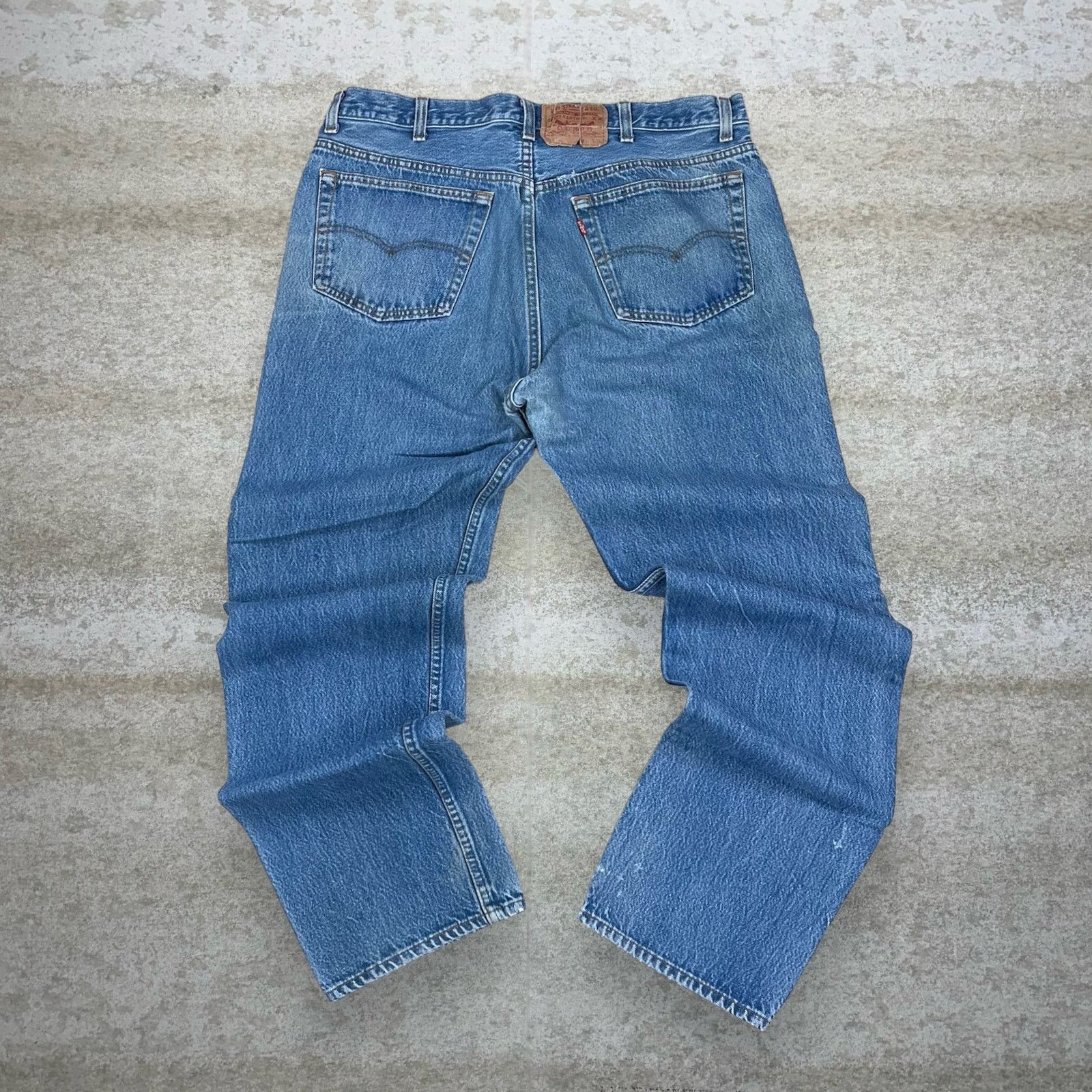 image of Crazy Vintage 80's Levis 501 Jeans Straight Fit Button Fly in Blue, Men's (Size 40)