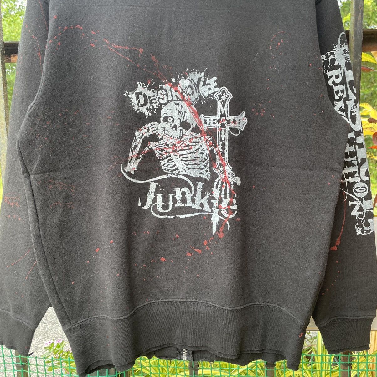 Dream And Destroy × Japanese Brand 🔥🇯🇵Destroy Big Skull Punk Bondage Full Zipper Sweater Hoodie Size US M / EU 48-50 / 2 - 3 Thumbnail