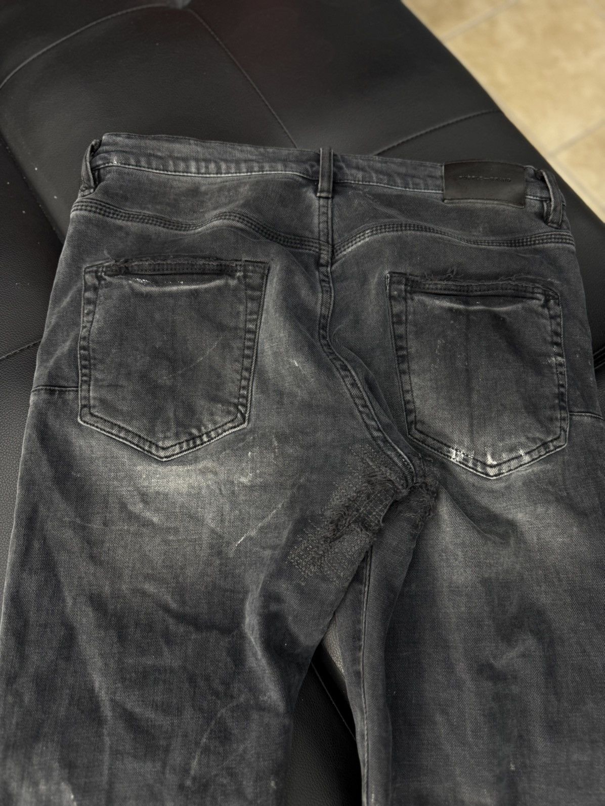 Purple Brand Purple Brand Black Skinny Jeans Ripped Style Size 31 Size US 31 - 9 Thumbnail