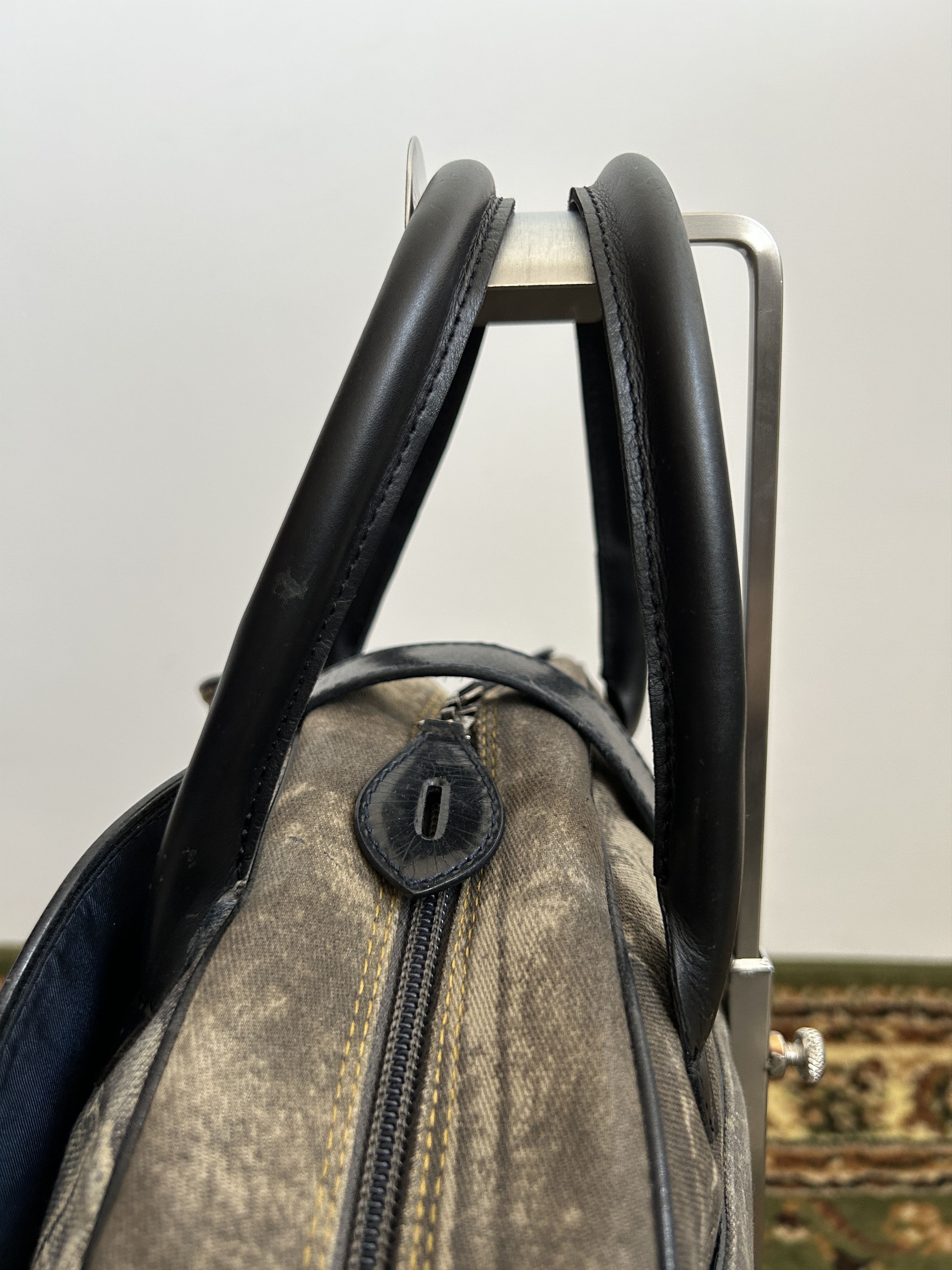 Dior y2k Dior by John Galliano double saddle denim bowling bag Size ONE SIZE - 16 Thumbnail