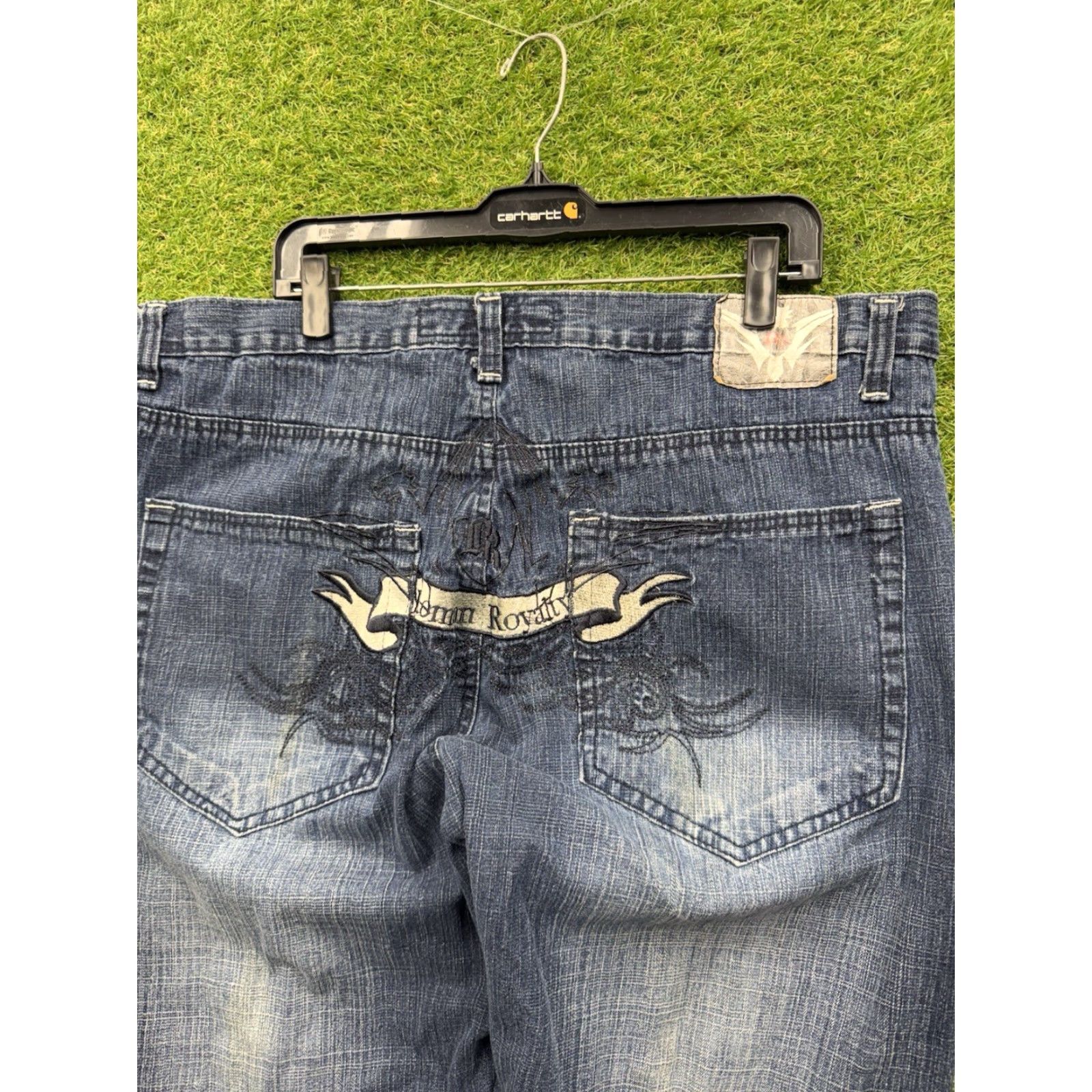 Vintage VINTAGE Helix Jeans Mens 40x32 Slim Straight Leg Baggy Grunge Punk Blue Denim Size US 40 / EU 56 - 4 Thumbnail