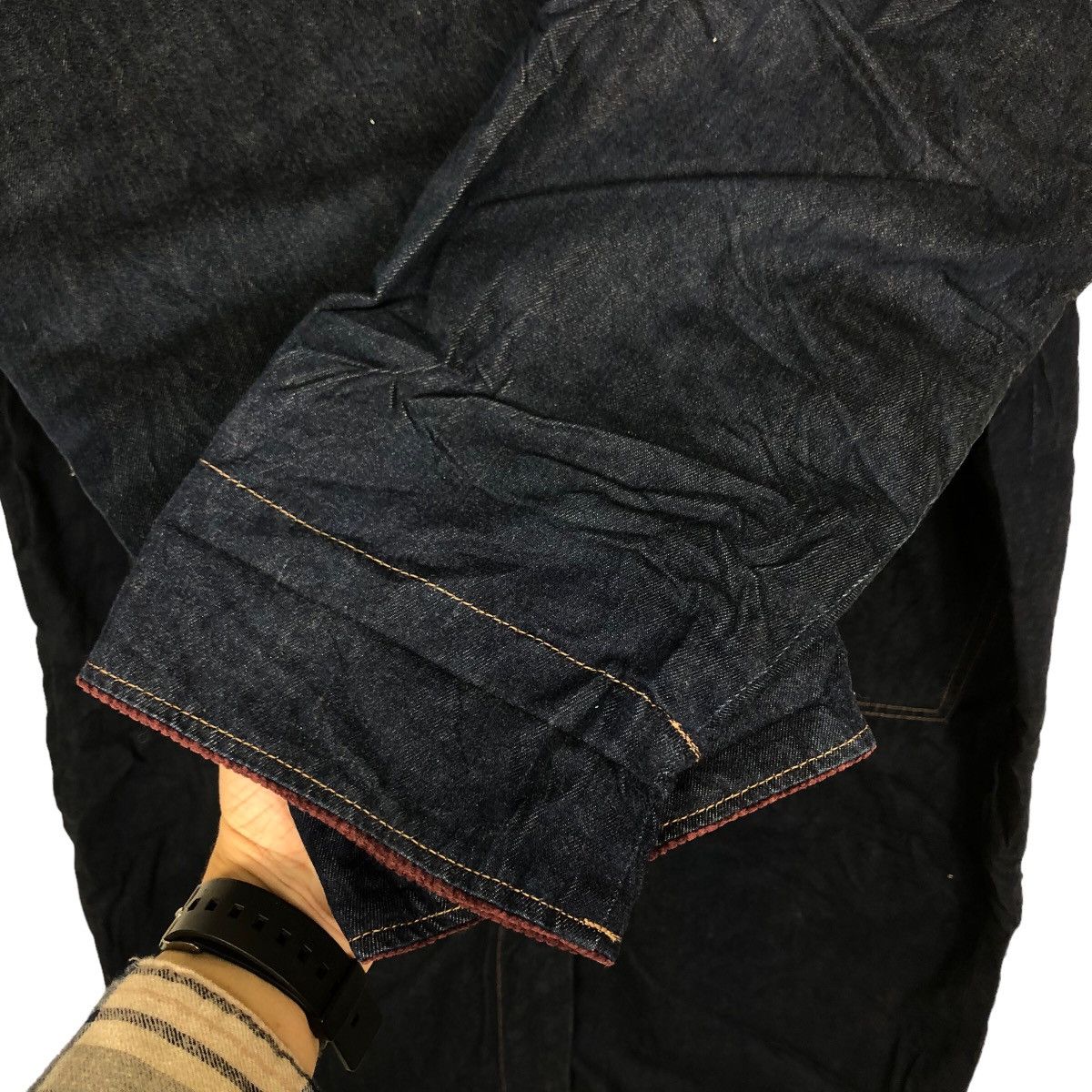 Japanese Brand 🔥90’s Long Jacket Work Denim Exoah Issey Miyake Japan Size US M / EU 48-50 / 2 - 12 Thumbnail