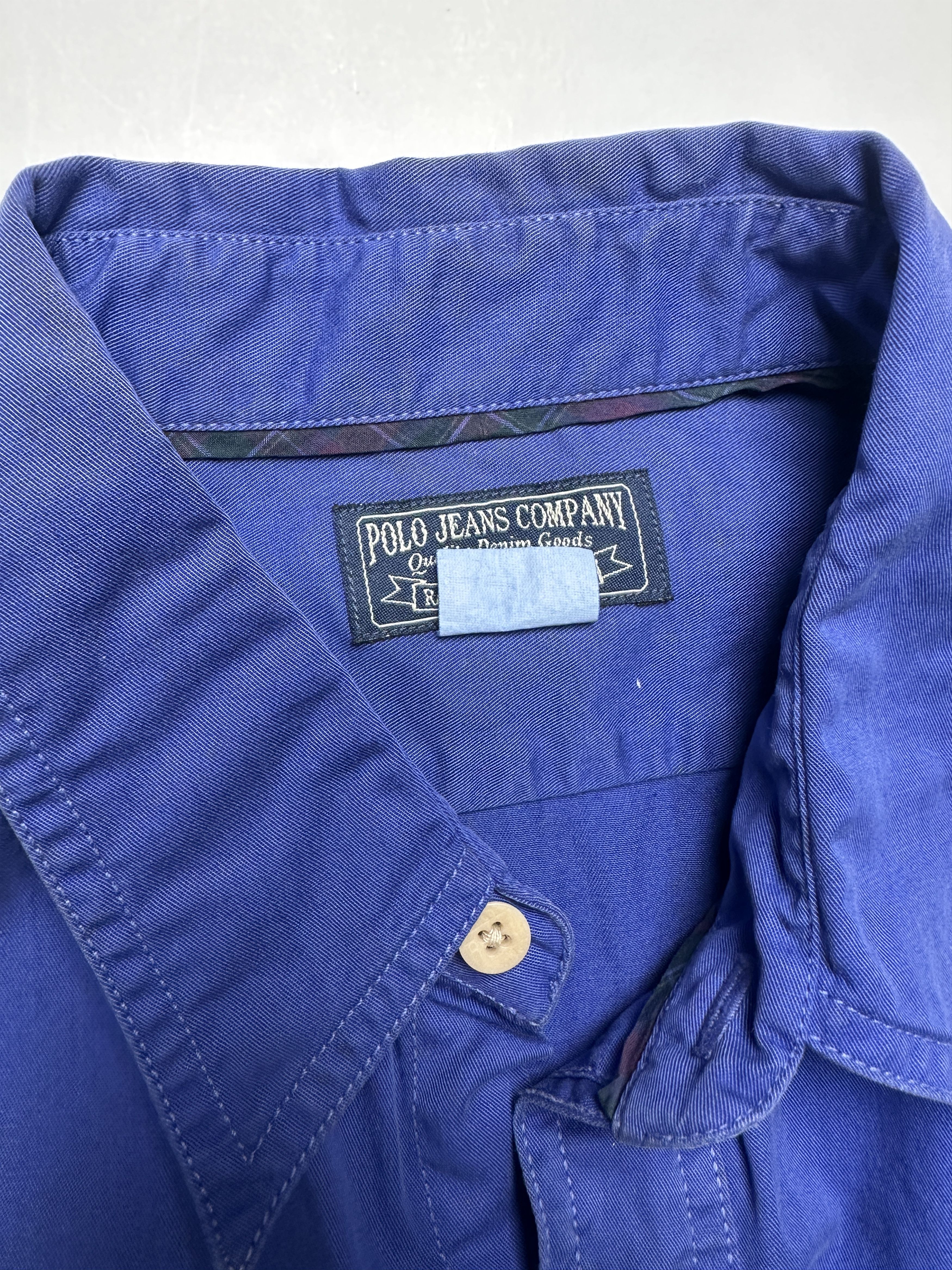 Ralph Lauren Blue Casual Shirt With 2 Shoulder Tabs Size M / US 6-8 / IT 42-44 - 4 Thumbnail